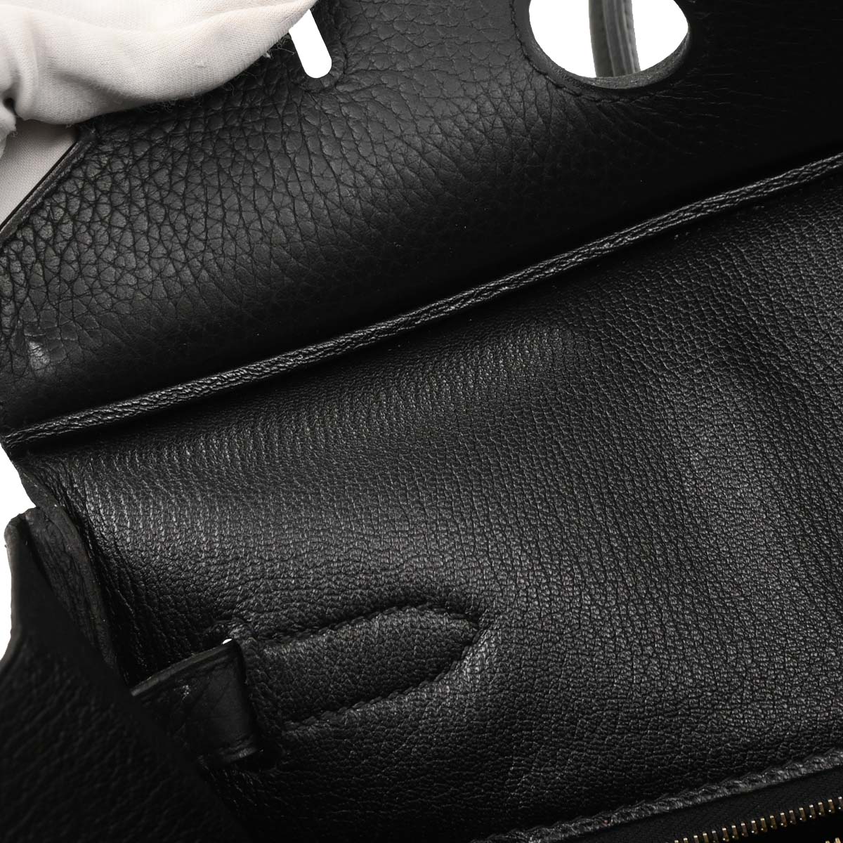 Hermes Black Taurillon Clemence Birkin 35 Handbag - Image 8