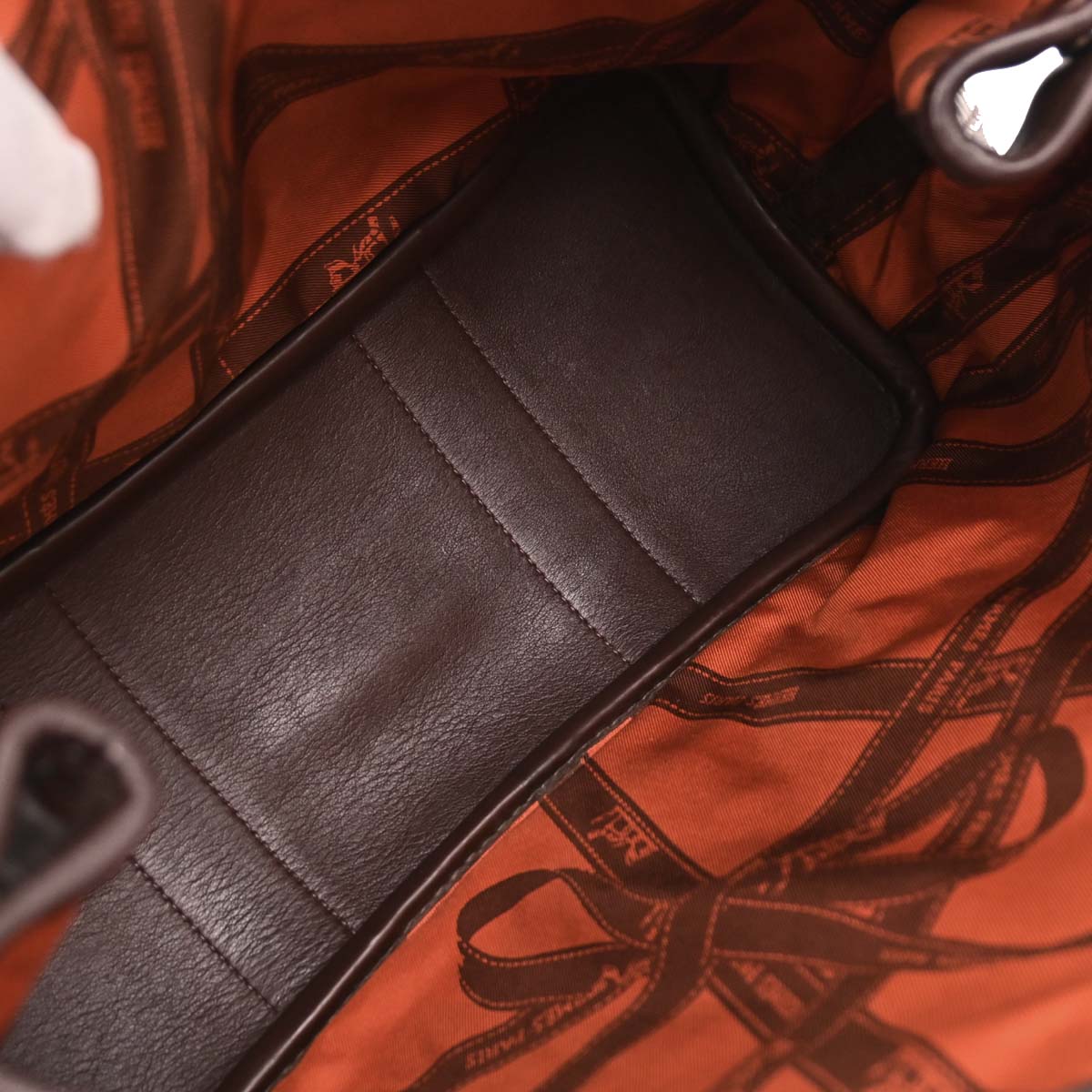 Hermes Havane Gulliver Garden Twilly TPM Tote Handbag - Image 7