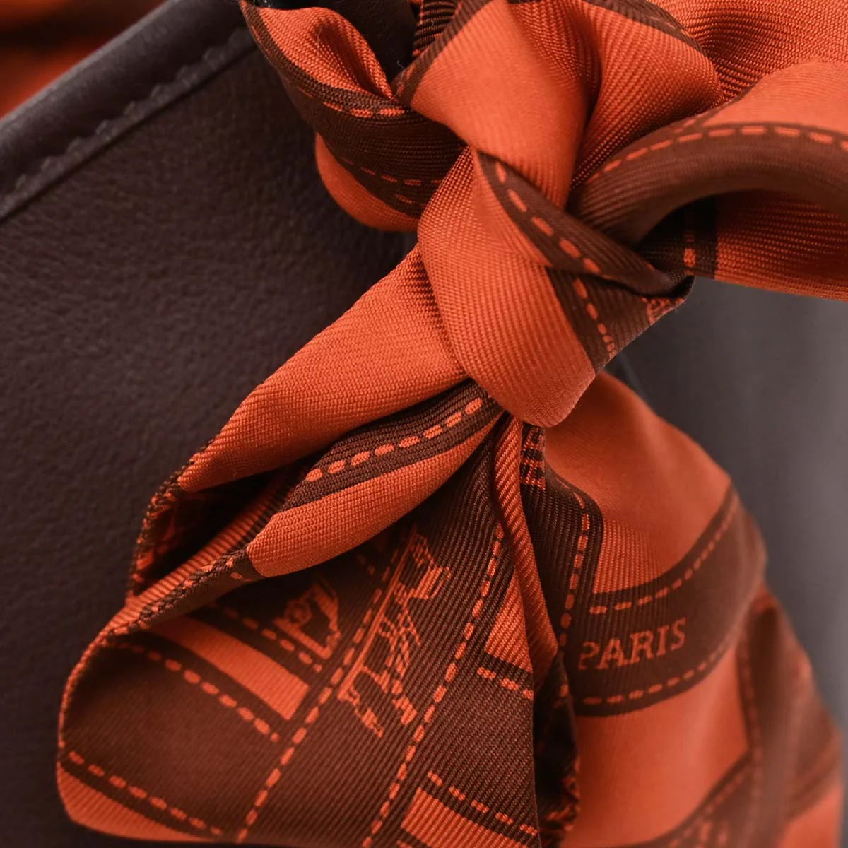 Hermes Havane Gulliver Garden Twilly TPM Tote Handbag - Image 8