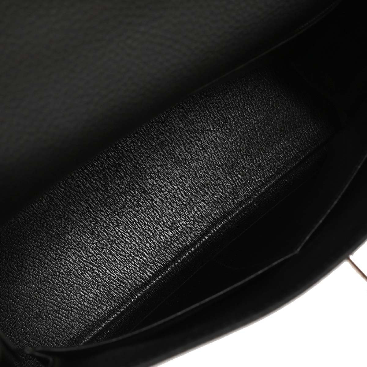 Hermes Black Togo Kelly 32 Retourne 2way Shoulder Handbag - Image 7