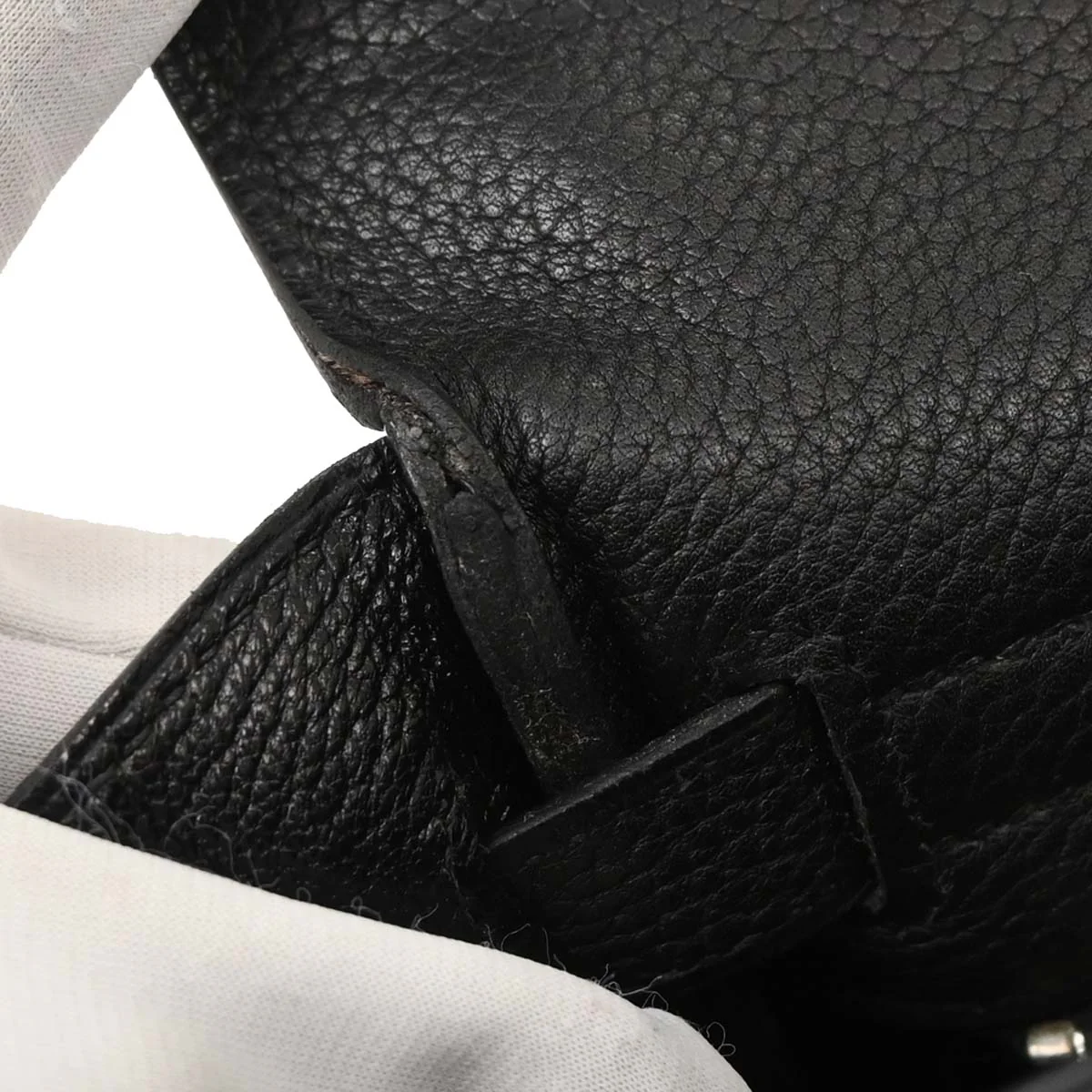 Hermes Black Togo Kelly 32 Retourne 2way Shoulder Handbag - Image 8