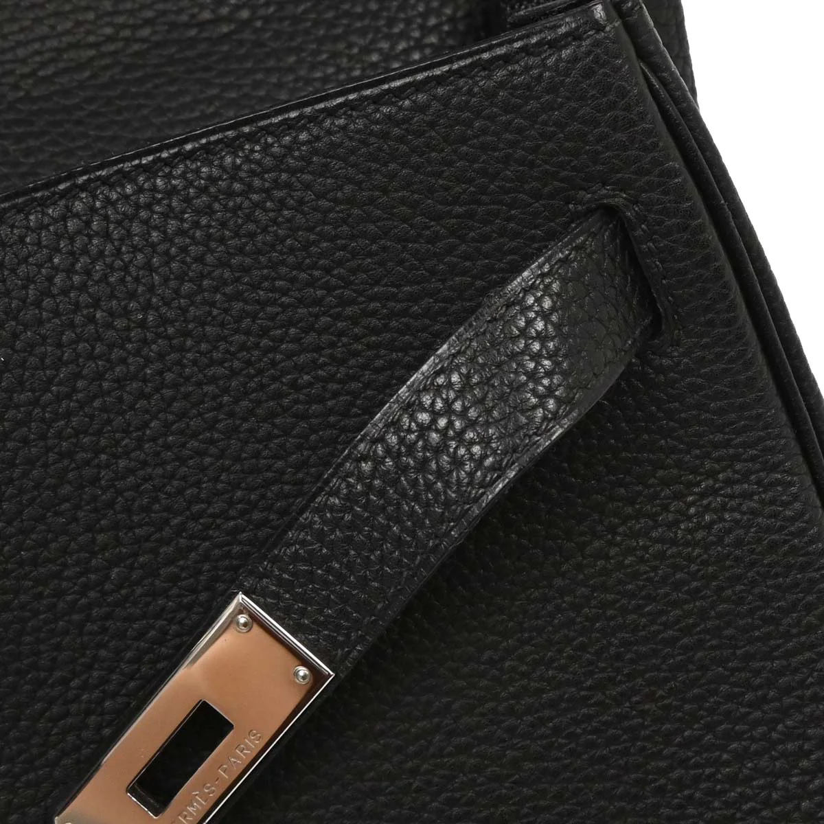 Hermes Black Togo Kelly 32 Retourne 2way Shoulder Handbag - Image 9