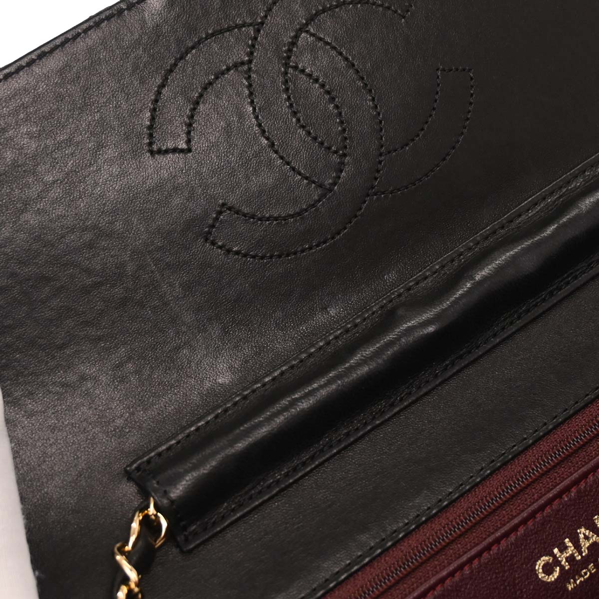 Chanel 2008-2009 Black Lambskin Turnlock Medium Half Flap Shoulder Bag - Image 6