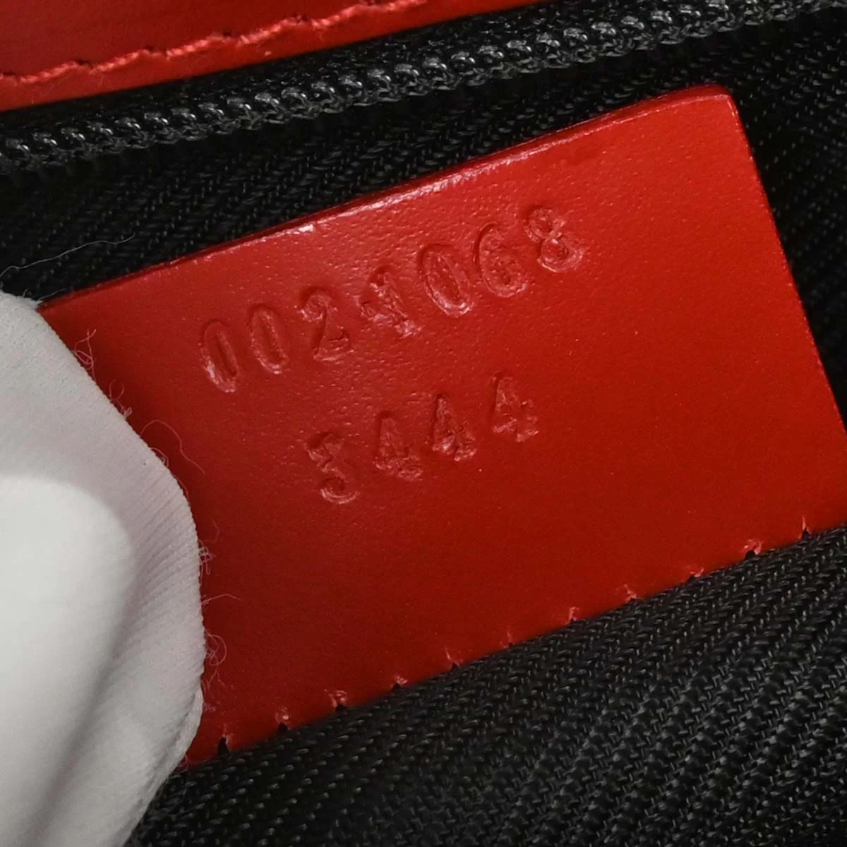 Gucci Gray Red Canvas GG Jackie Handbag - Image 10