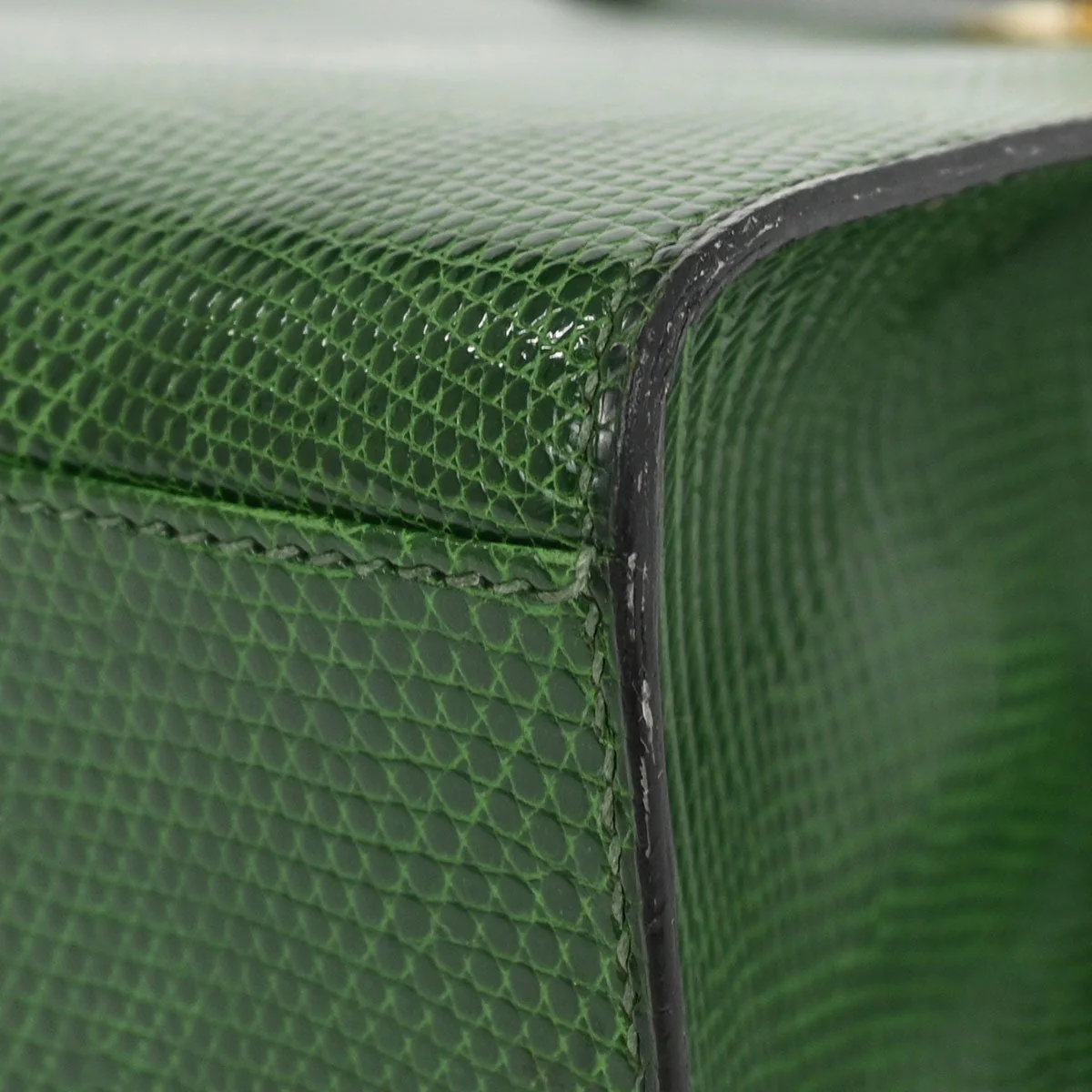 Hermes * Green Lizard Kelly Sport PM Shoulder Bag - Image 3
