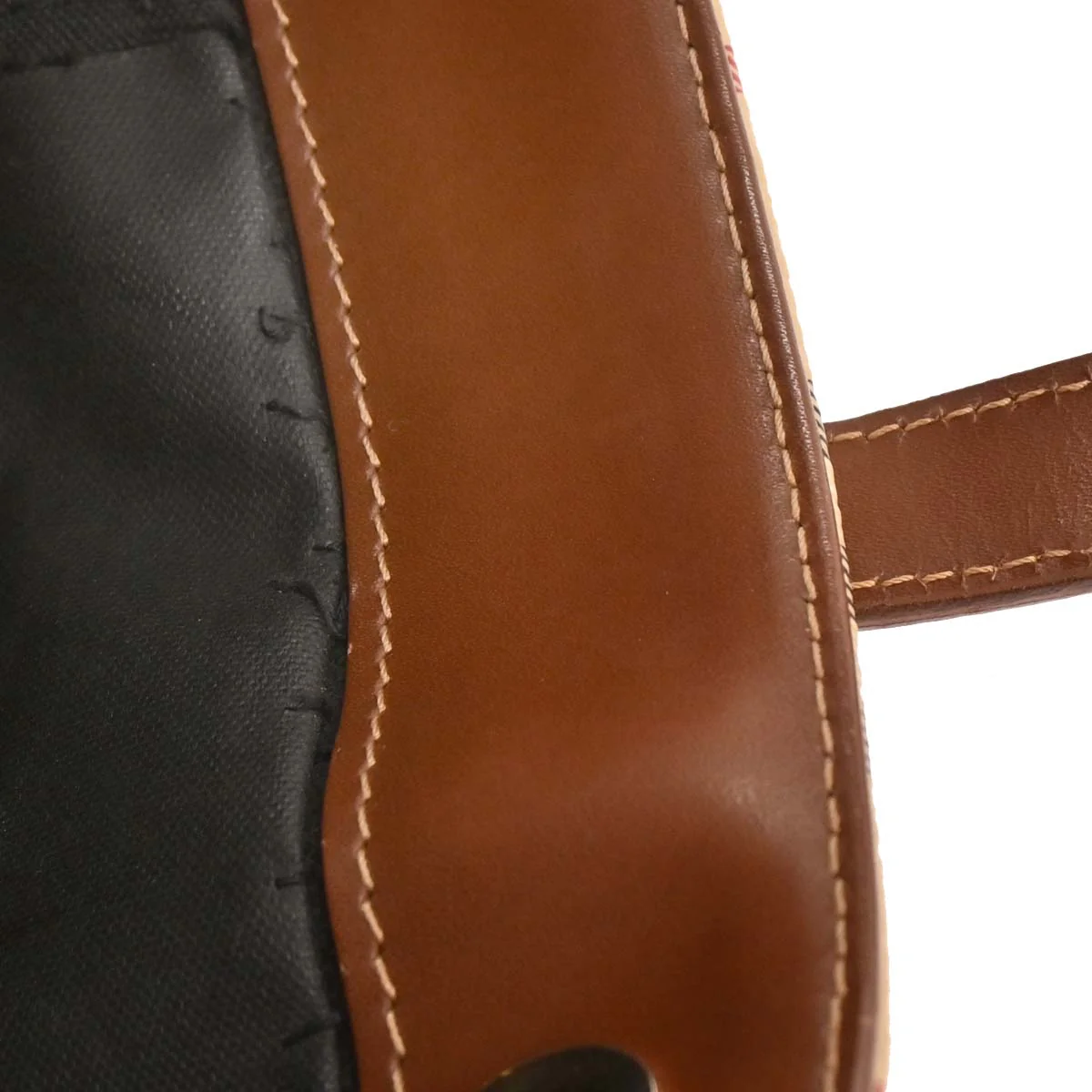 Burberry Beige PVC House Check Tote Handbag - Image 8