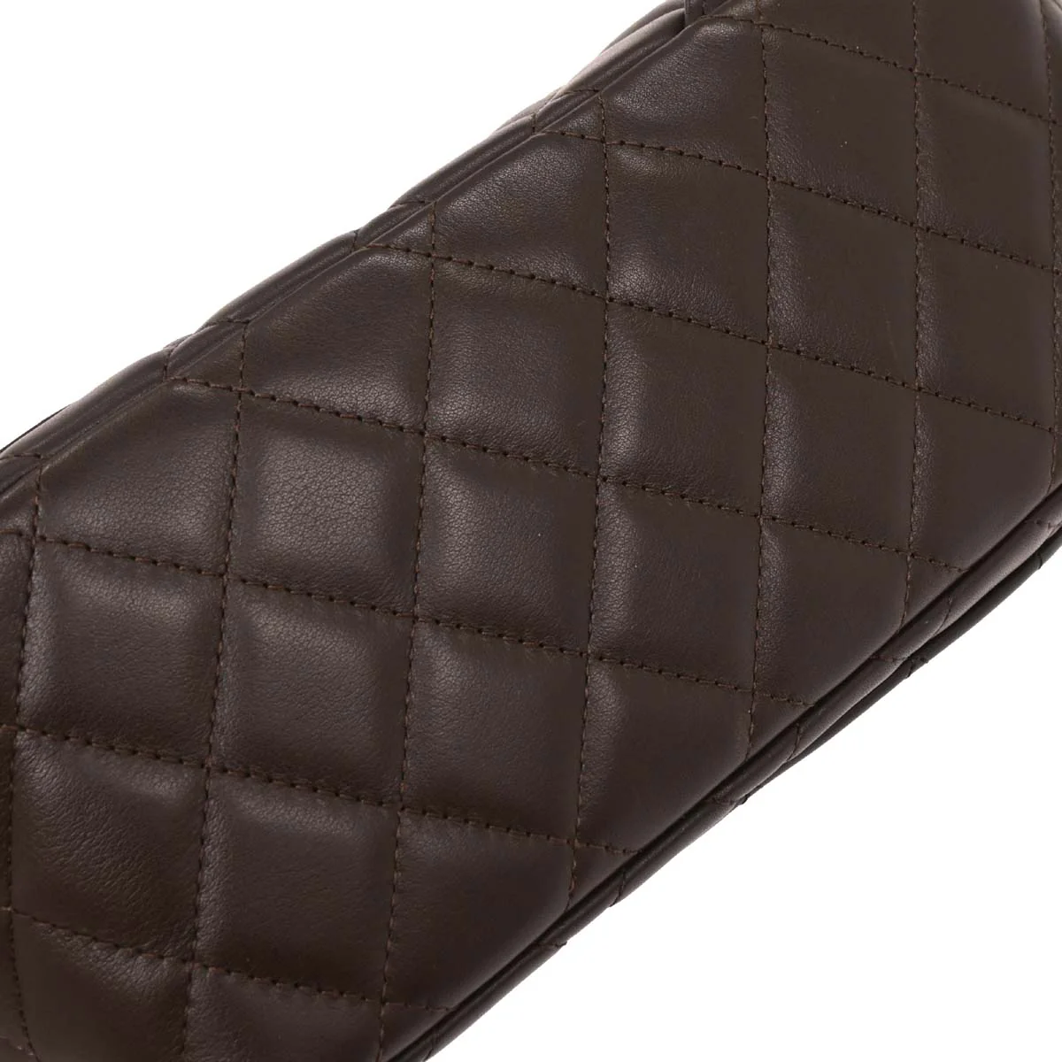 Chanel Brown Calfskin Cambon Ligne Bowling Bag - Image 6