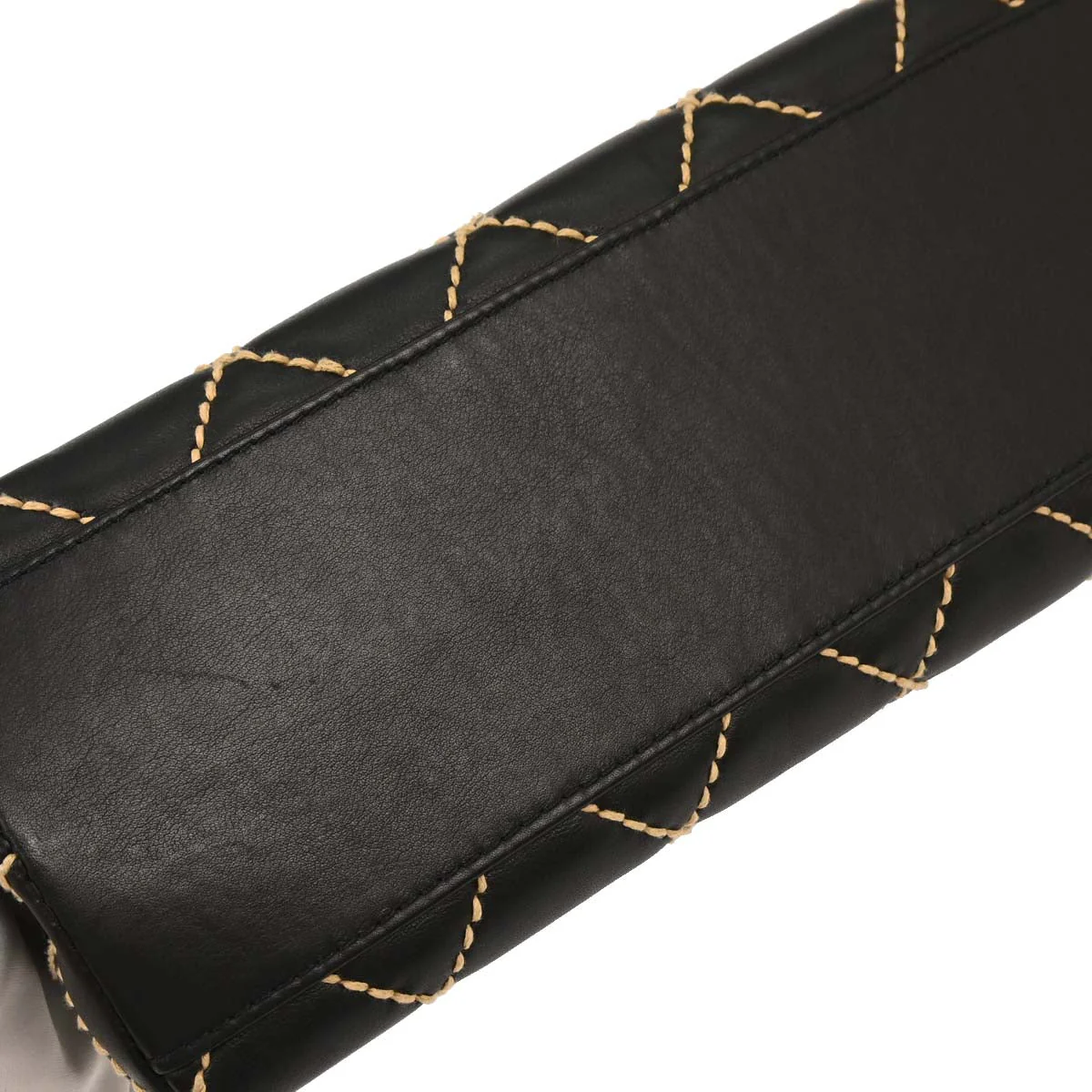 Chanel 2004-2005 Black Calfskin Wild Stitch Kelly Handbag - Image 4