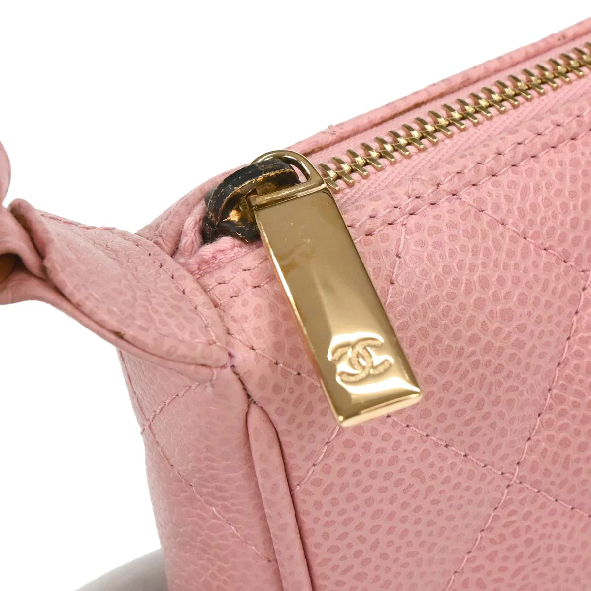 Chanel 2004-2005 Pink Caviar Shoulder Bag - Image 3