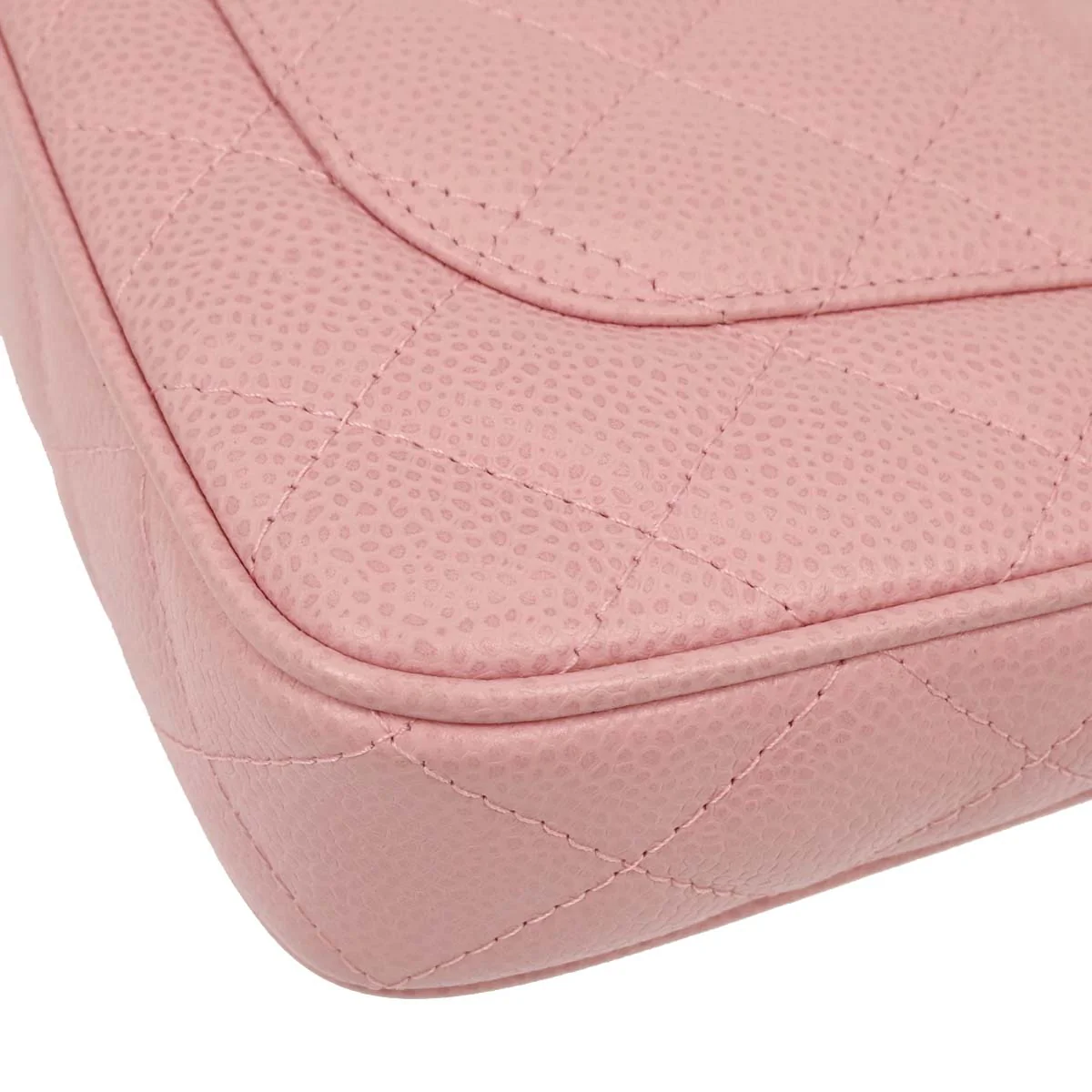 Chanel 2004-2005 Pink Caviar Shoulder Bag - Image 6