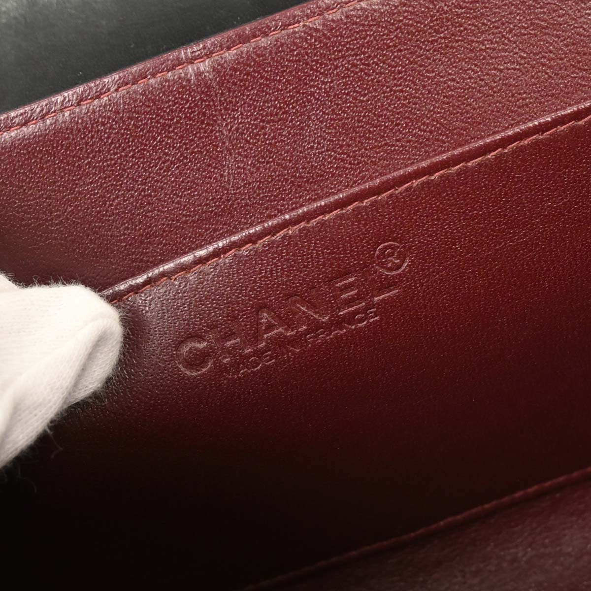 Chanel 2002-2003 Black Lambskin Mademoiselle Accordion Flap Shoulder Bag - Image 10