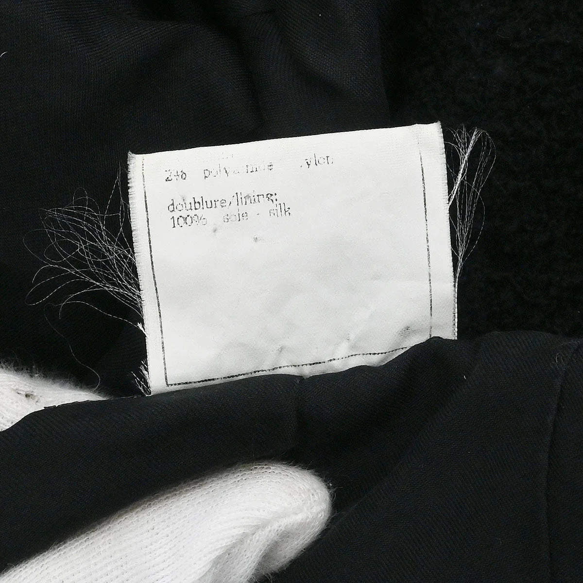 Chanel 1995 Single Breasted Jacket Black #38 - Image 10