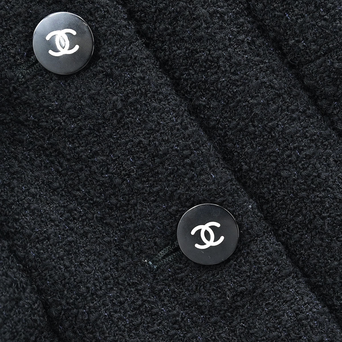 Chanel 1995 Single Breasted Jacket Black #38 - Image 6