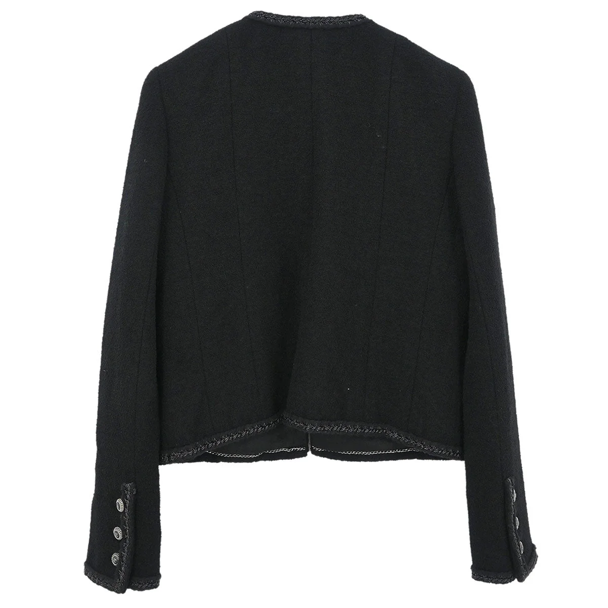 Chanel 2008 Single Breasted Jacket Black #38 - Image 2