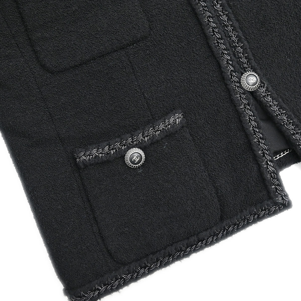 Chanel 2008 Single Breasted Jacket Black #38 - Image 3
