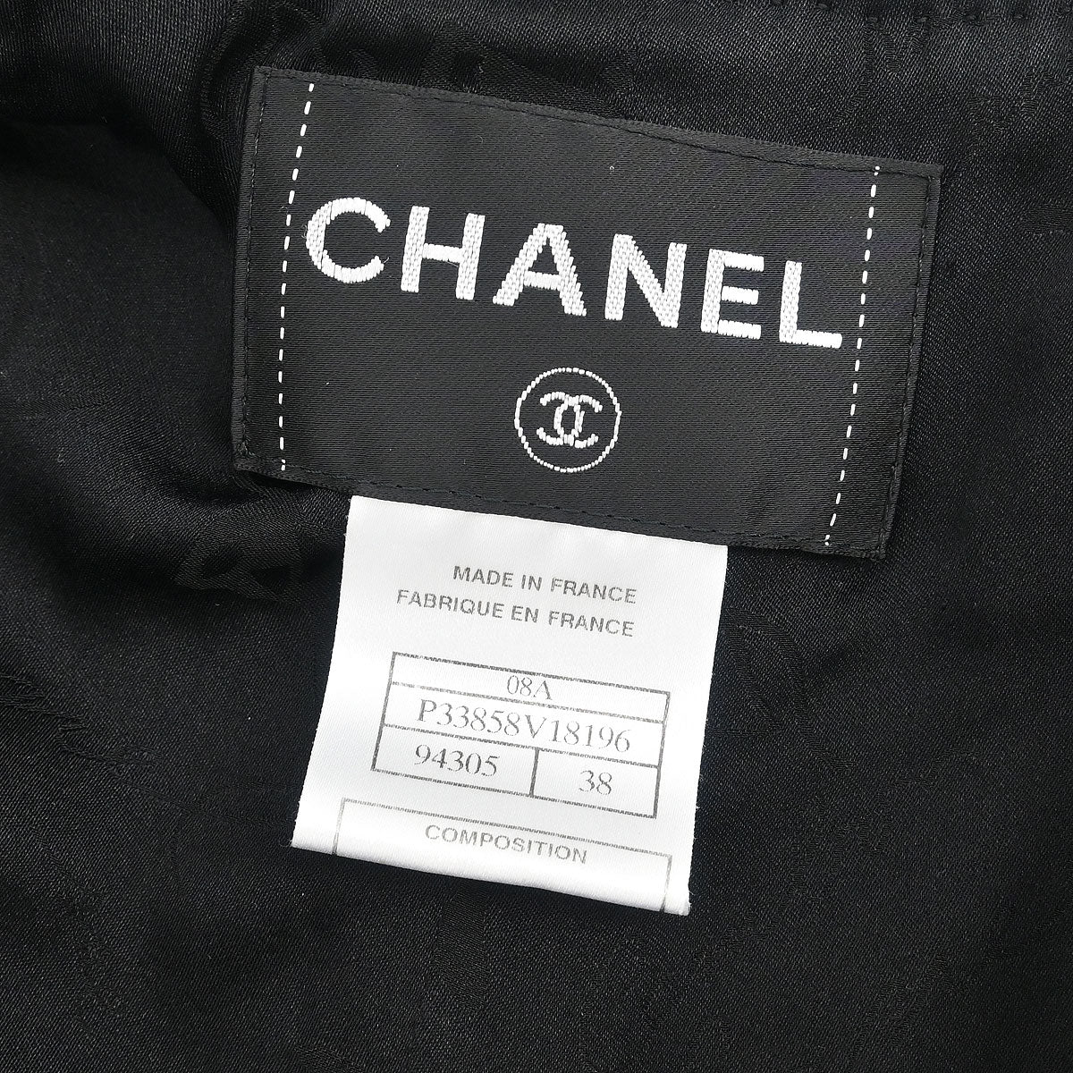Chanel 2008 Single Breasted Jacket Black #38 - Image 9