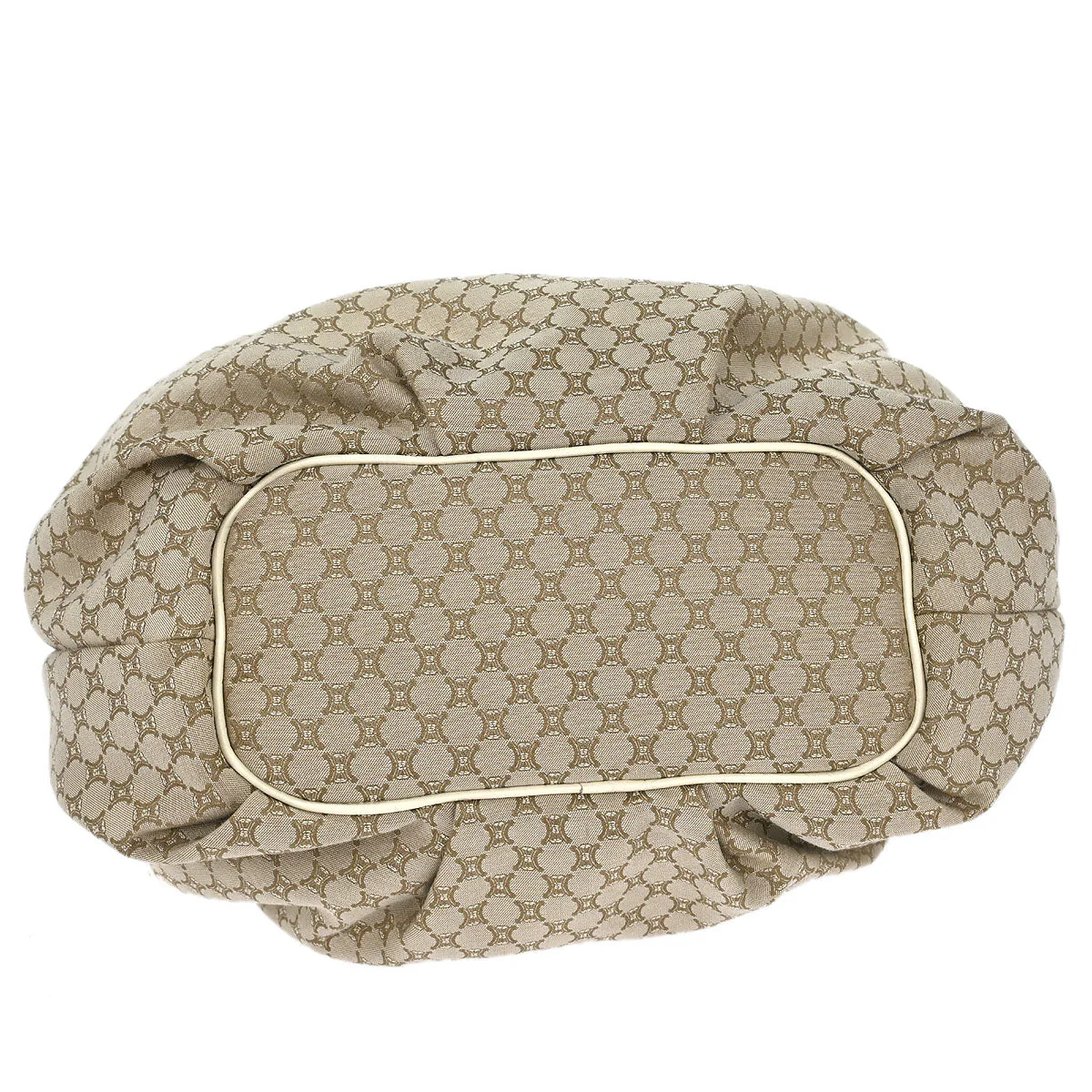 Celine Beige Macadam Shoulder Bag - Image 3