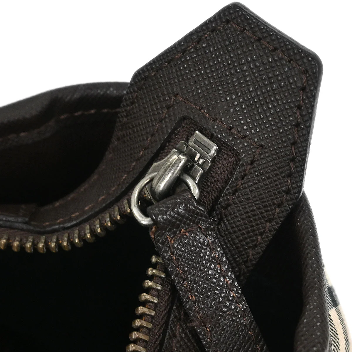 Burberry Beige Canvas Burberry Check Tote Handbag - Image 10