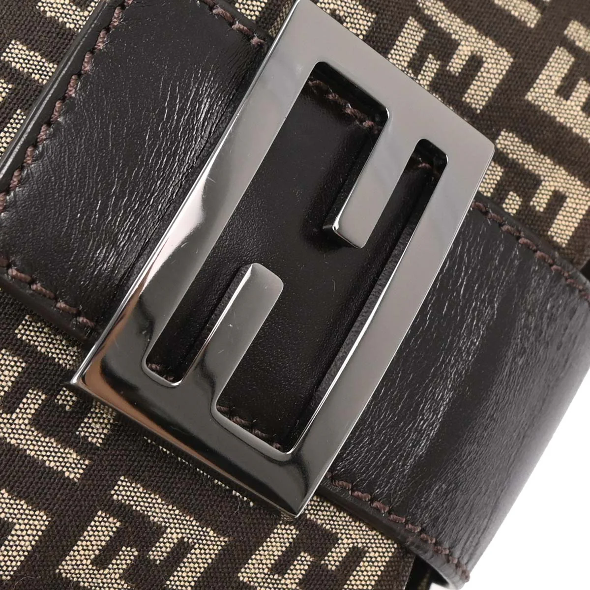 Fendi Brown Zucchino Handbag - Image 5