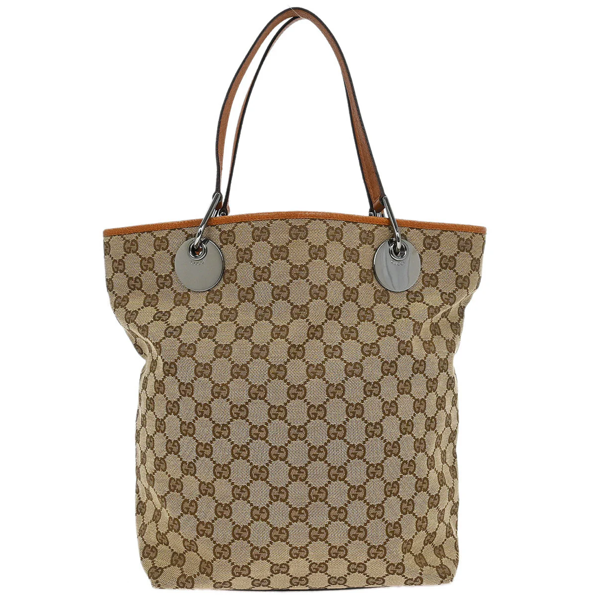 Gucci Beige Canvas GG Tote Handbag