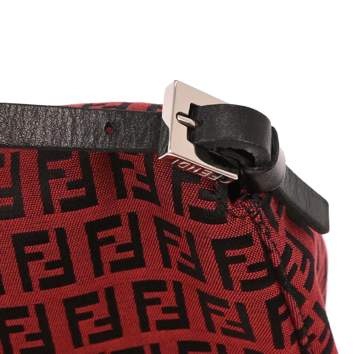 Fendi Red Zucchino Handbag - Image 6