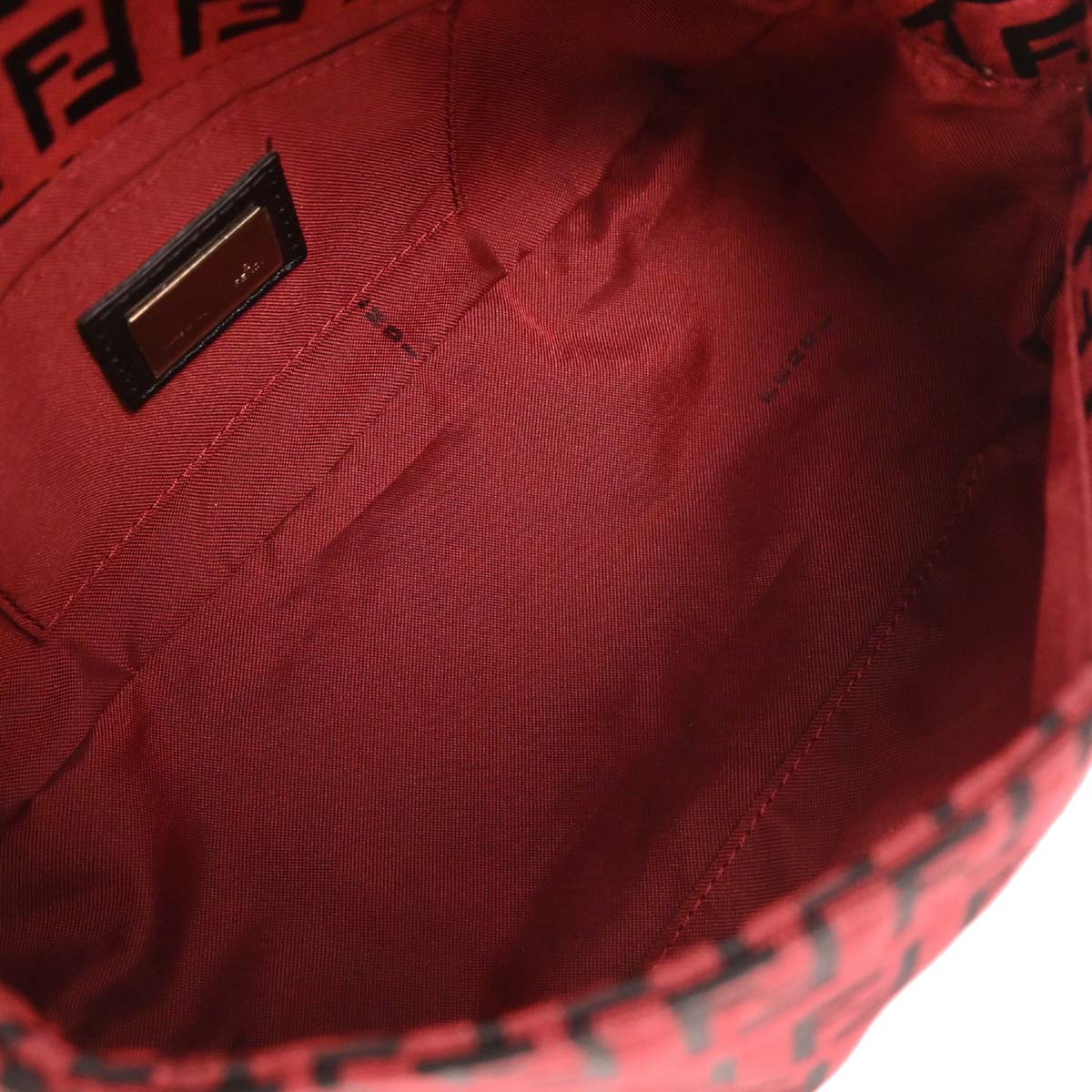 Fendi Red Zucchino Handbag - Image 8