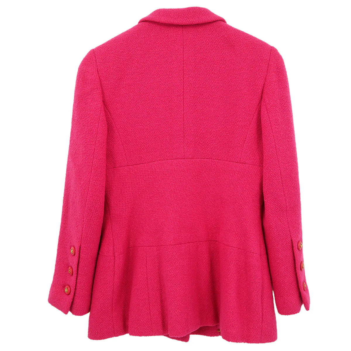 Chanel 1995 Single Breasted Jacket Pink #36 - Image 2