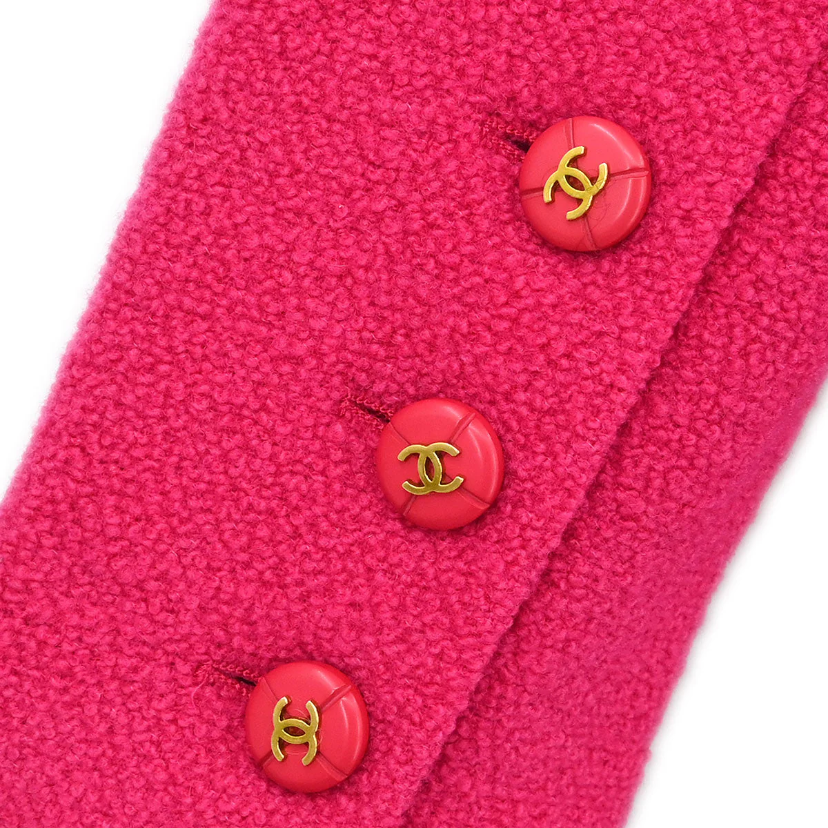 Chanel 1995 Single Breasted Jacket Pink #36 - Image 3