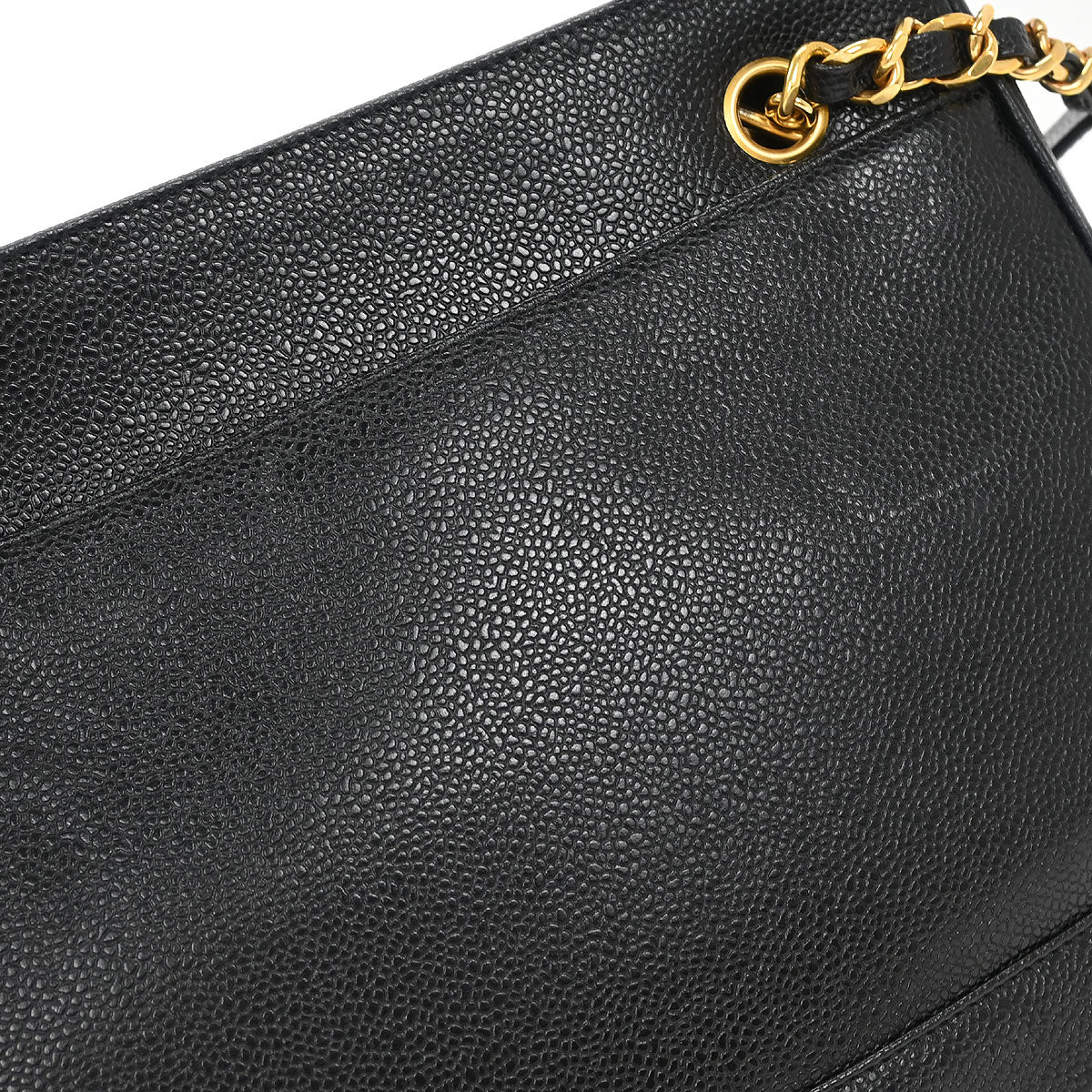 Chanel Black Caviar Triple CC Shoulder Tote Bag - Image 4