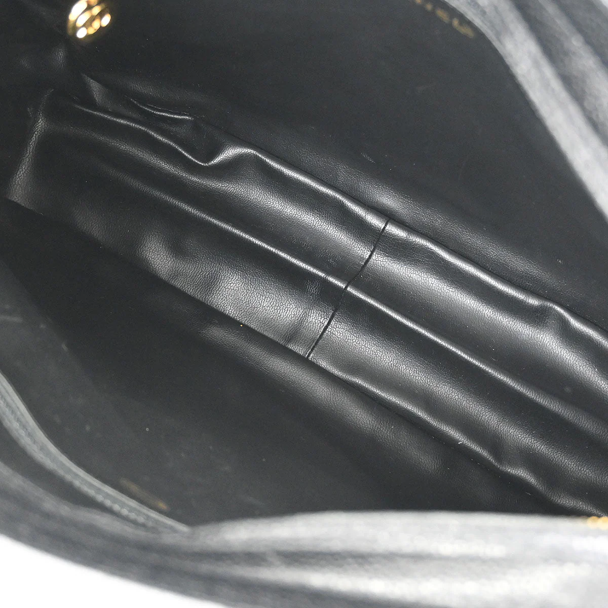 Chanel Black Caviar Triple CC Shoulder Tote Bag - Image 8