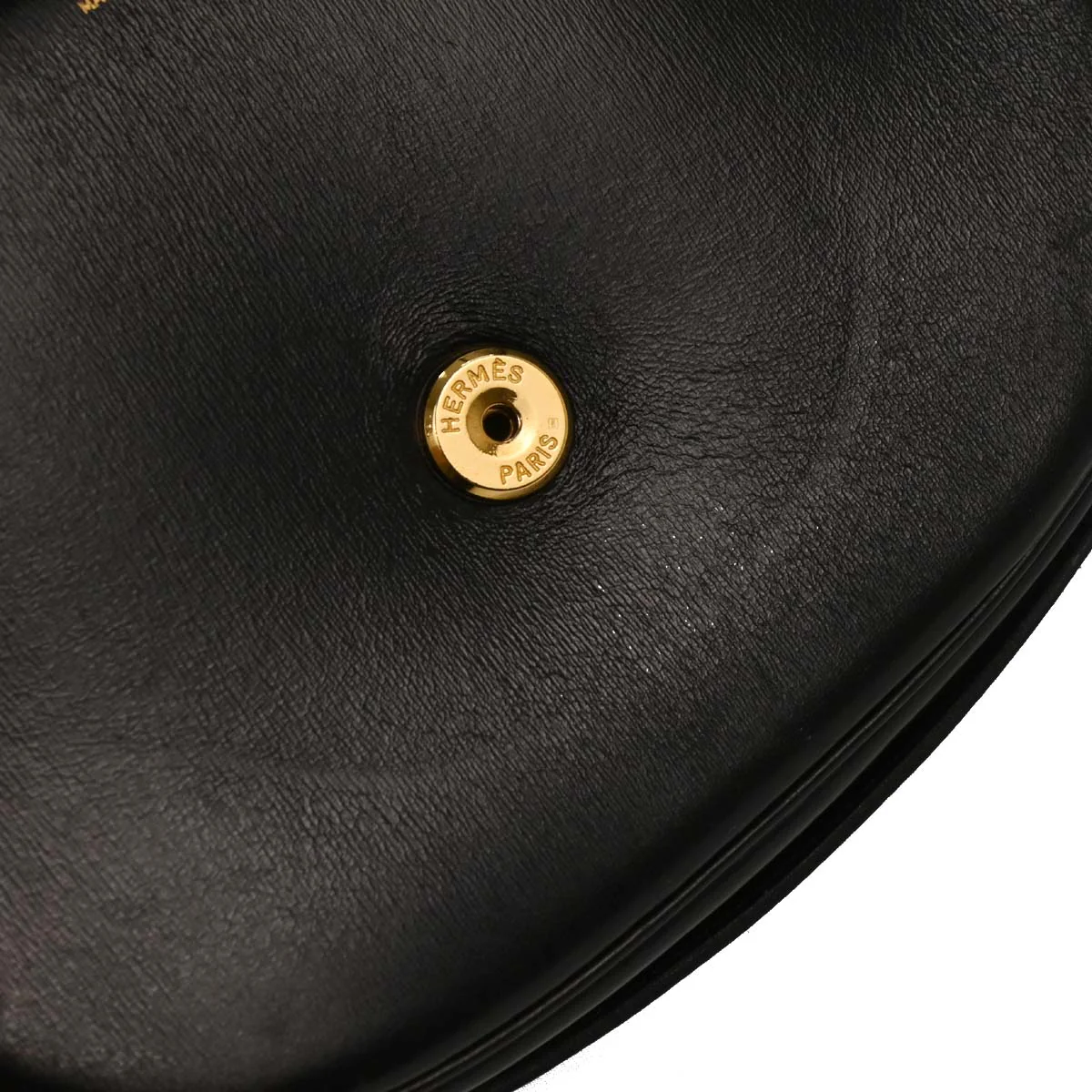 Hermes Black Box Calf Double H Shoulder Bag - Image 7