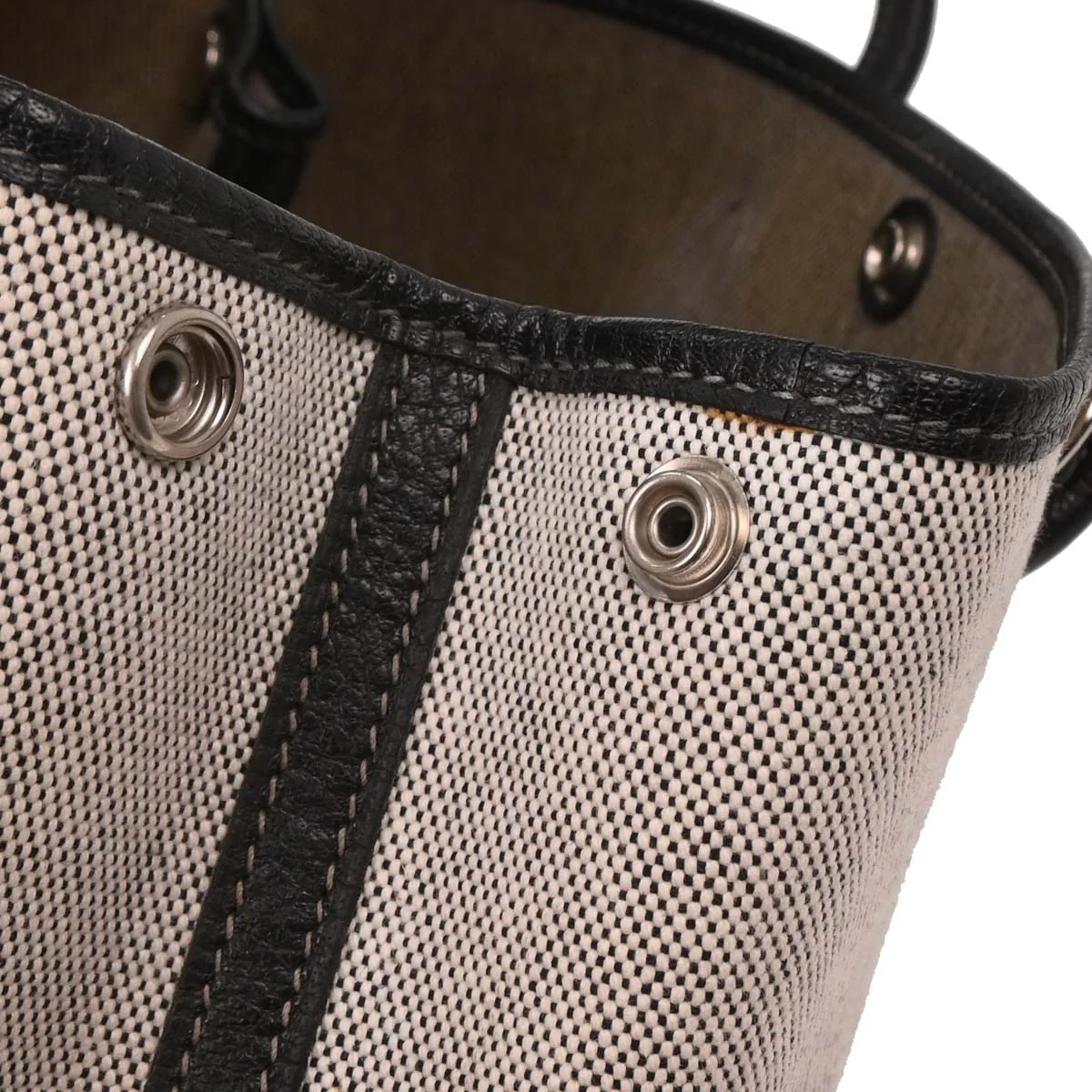 Hermes Gray Toile H Garden Party 30 TPM Tote Handbag - Image 8