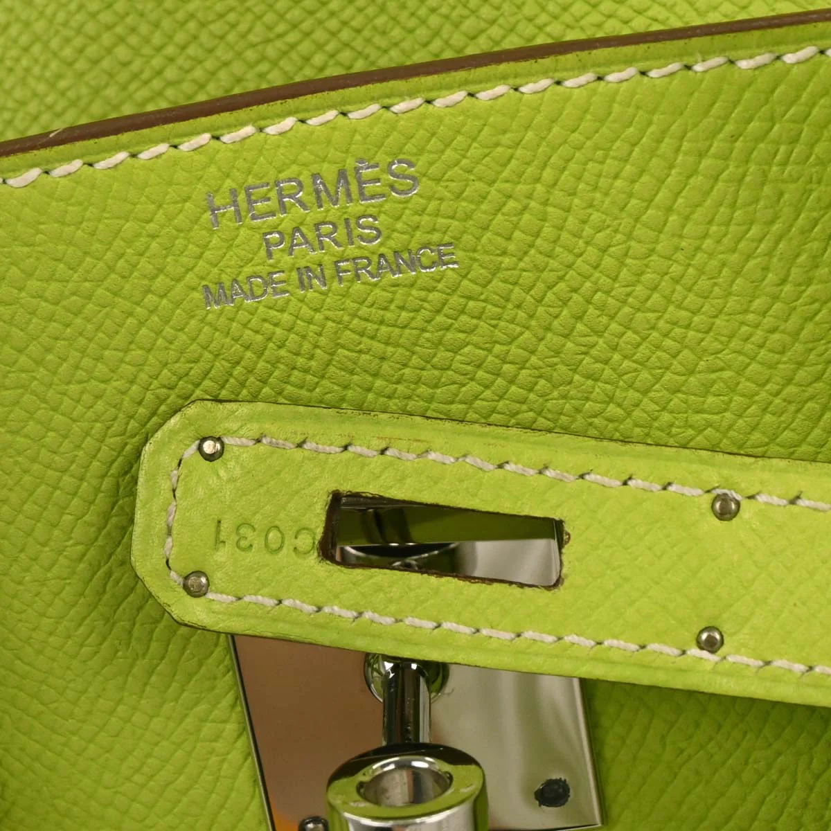 Hermes Kiwi Epsom Candy Birkin 35 Handbag - Image 10