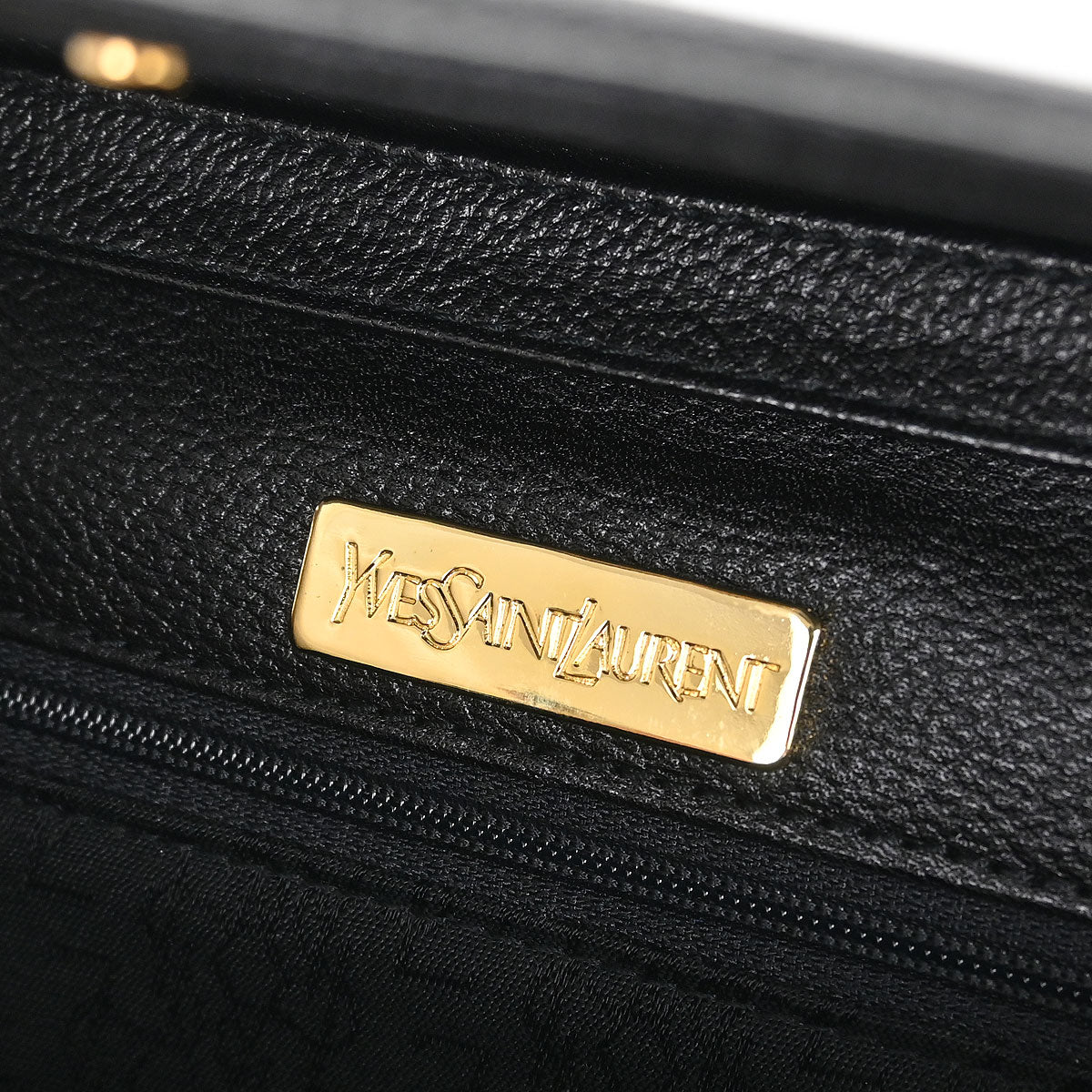 Yves Saint Laurent Black Leather Shoulder Bag - Image 10