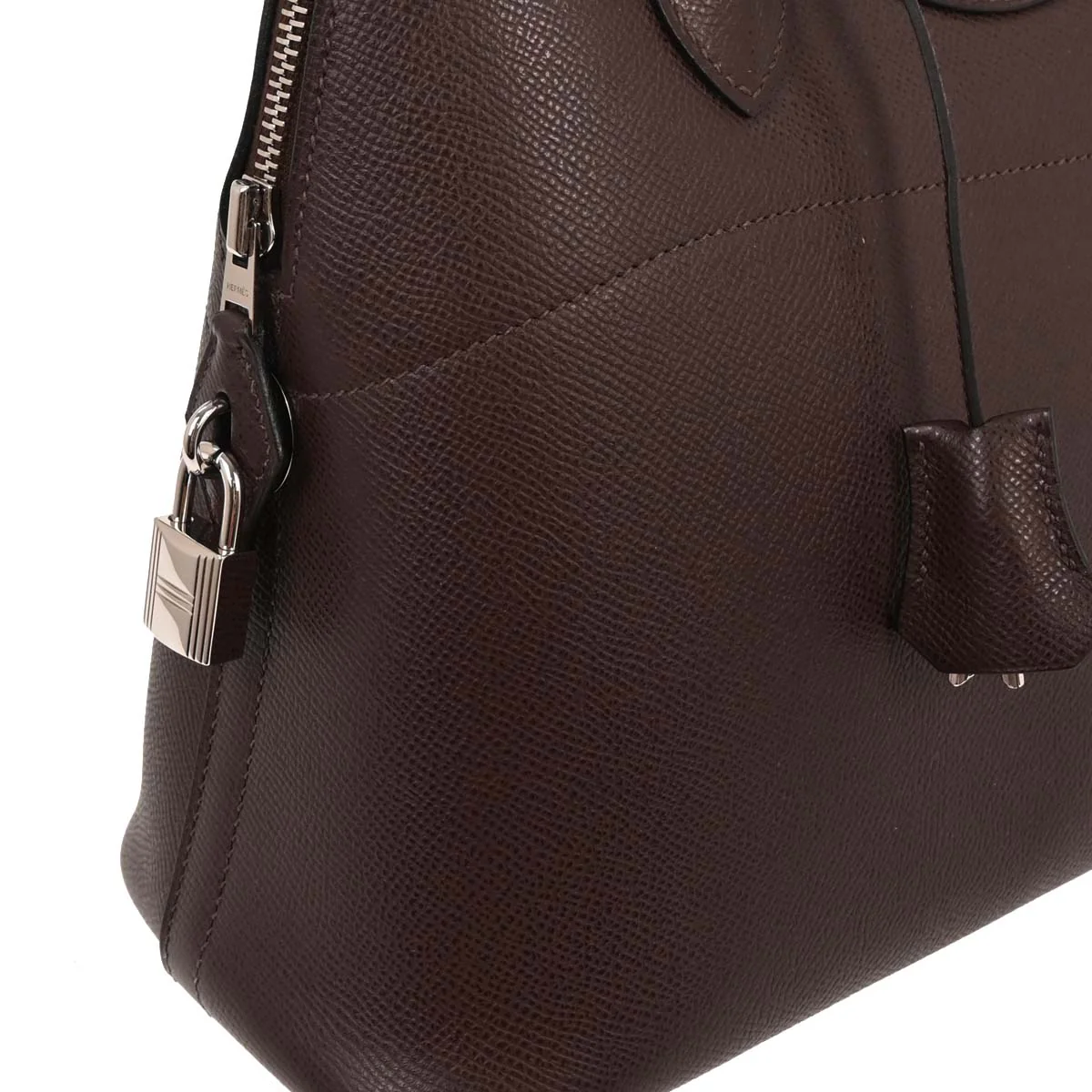 Hermes Chocolat Epsom Bolide 31 2way Shoulder Handbag - Image 3
