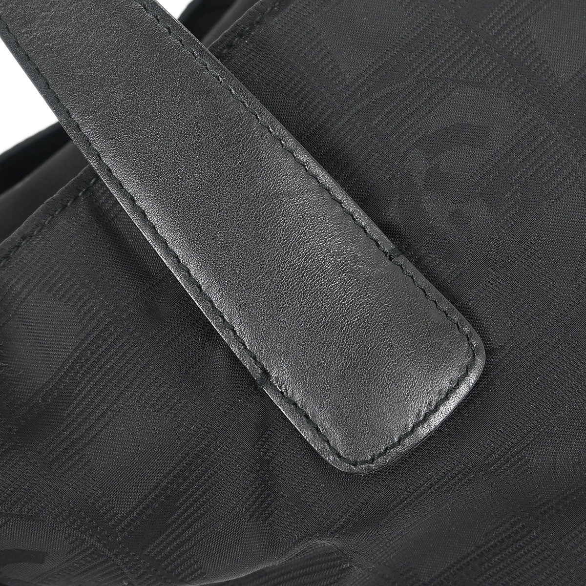Chanel Black Jacquard Nylon Travel Line Tote Handbag - Image 5