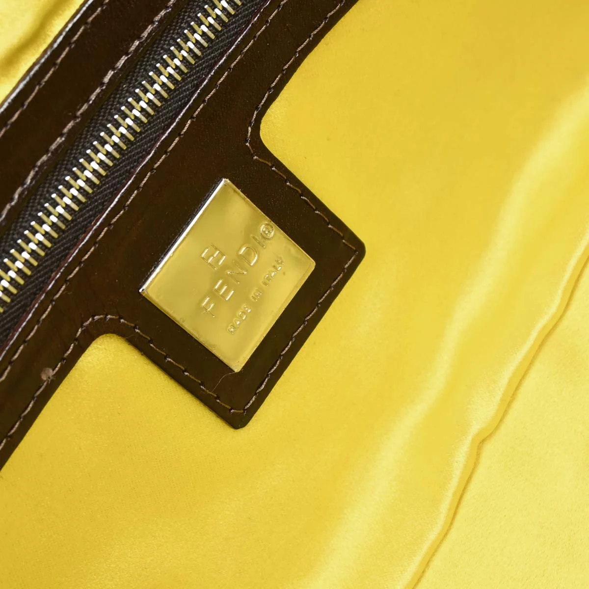 Fendi * Navy Denim Beads Baguette Handbag - Image 8