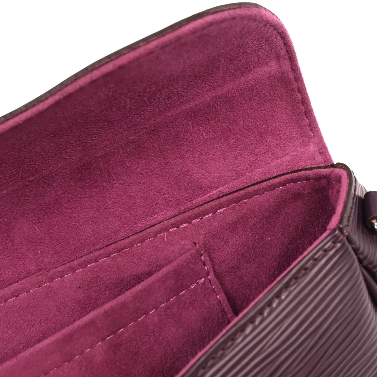 Louis Vuitton Purple Epi Pochette Montaigne Handbag M5929K - Image 7