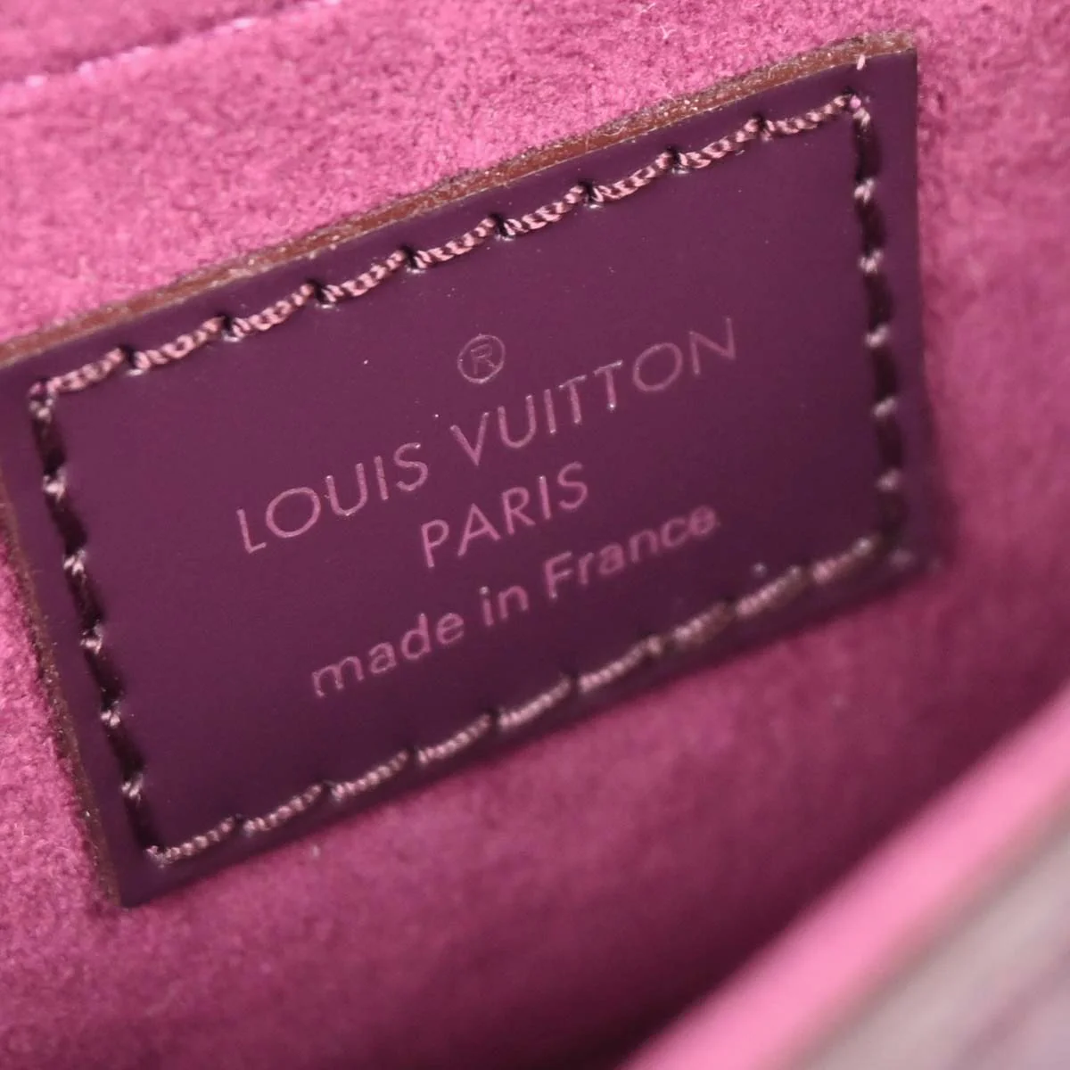 Louis Vuitton Purple Epi Pochette Montaigne Handbag M5929K - Image 9
