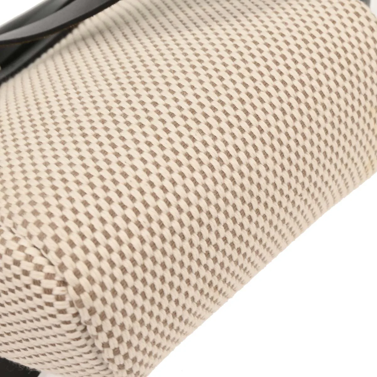 Hermes Beige Black Toile GM Officier Herbag TPM 2 in 1 Shoulder Bag - Image 3