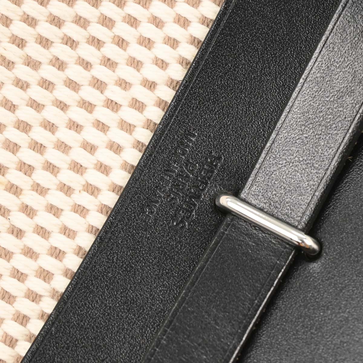 Hermes Beige Black Toile GM Officier Herbag TPM 2 in 1 Shoulder Bag - Image 9
