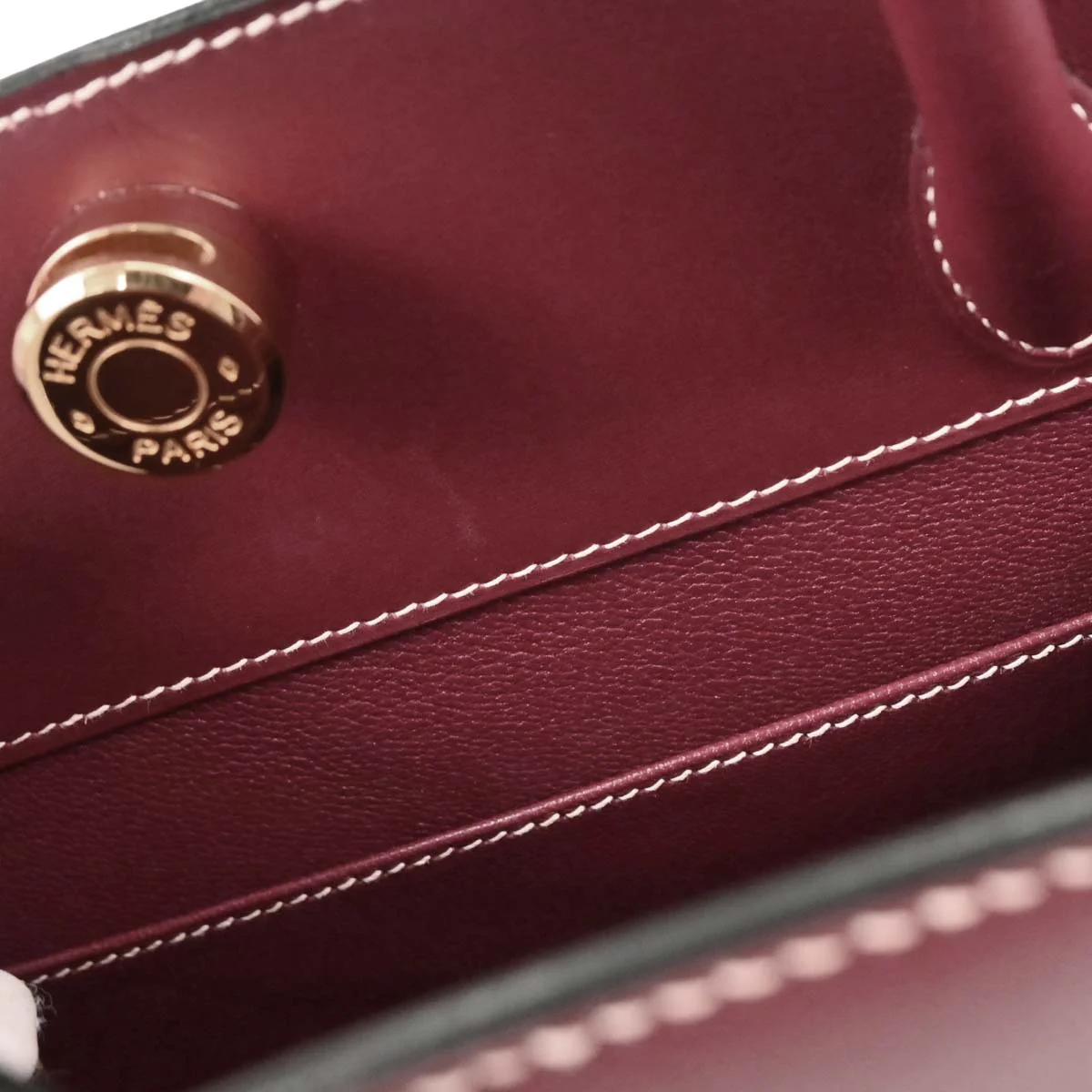 Hermes Rouge H Chamonix Dalvy 30 MM Handbag - Image 8