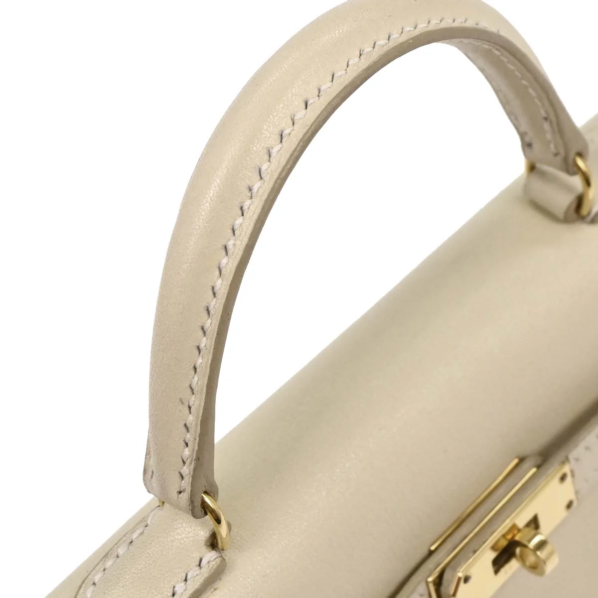 Hermes Parchemin Swift Mini Kelly 15 2way Shoulder Sellier Handbag - Image 6