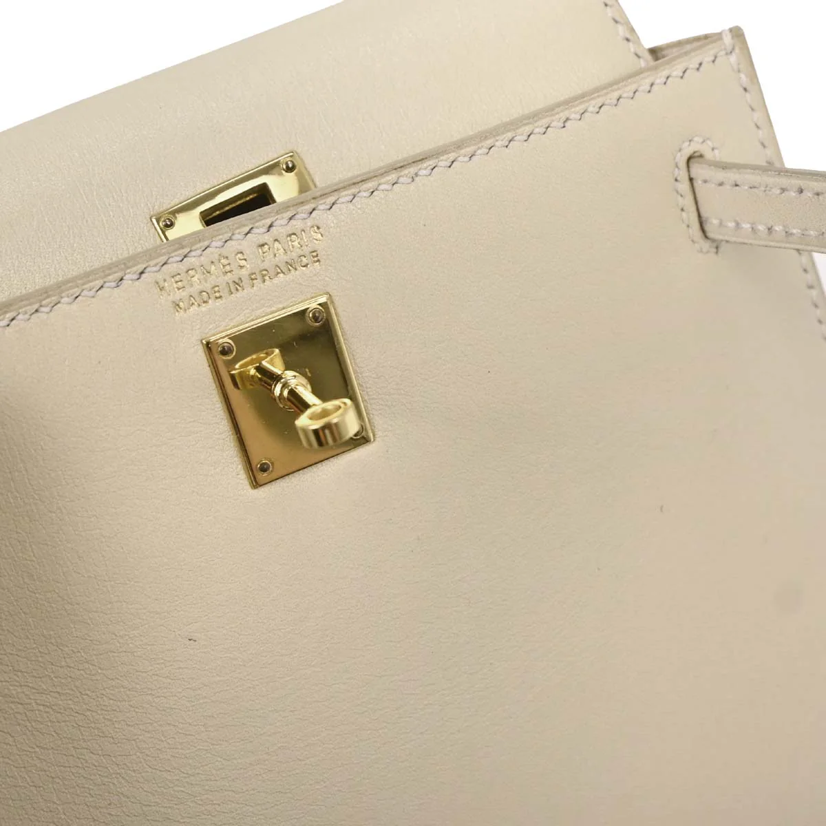 Hermes Parchemin Swift Mini Kelly 15 2way Shoulder Sellier Handbag - Image 9