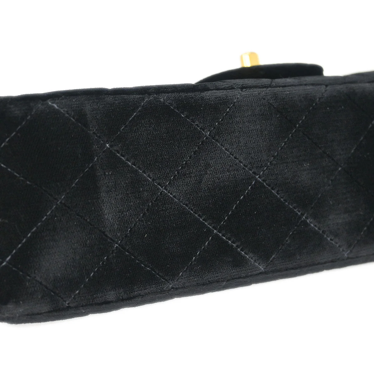 Chanel Black Velvet Handbag - Image 4