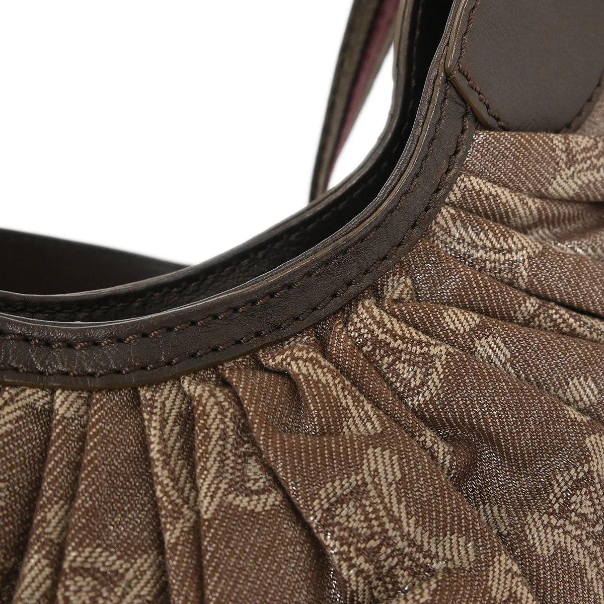 Celine Brown Macadam Shoulder Bag - Image 3