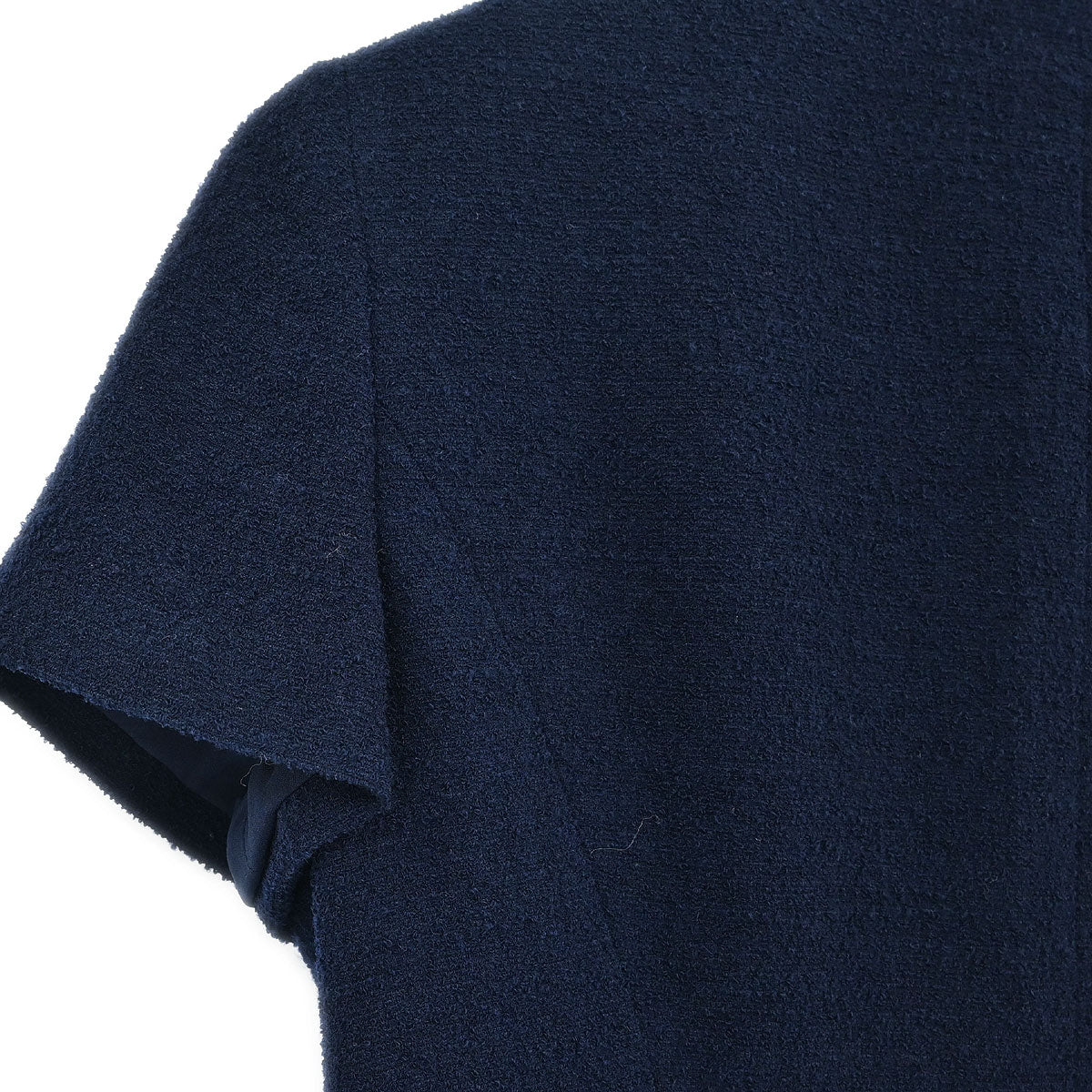 Chanel Single Breasted Jacket Navy #38 - Image 3