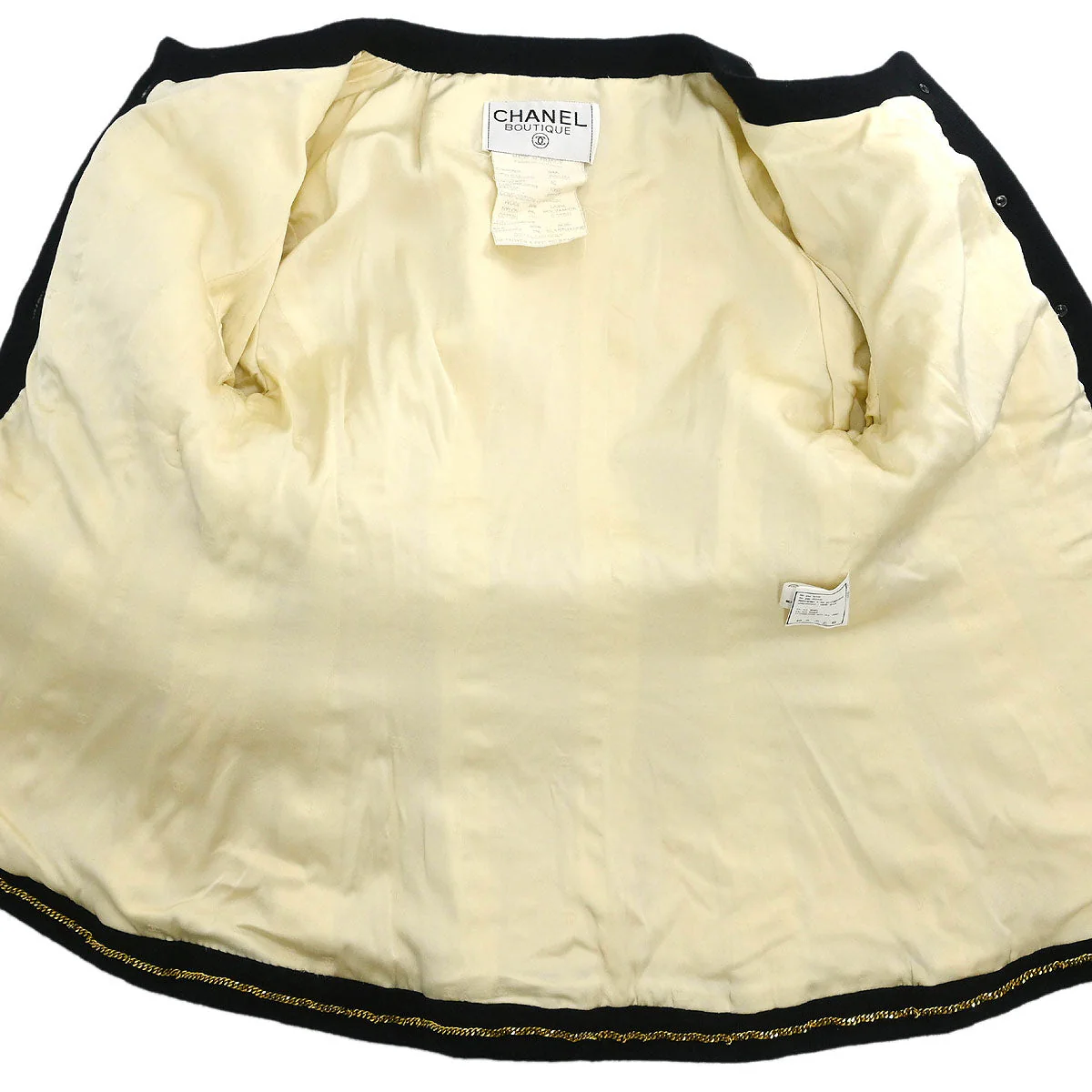 Chanel Single Breasted Jacket White #40 - Image 7