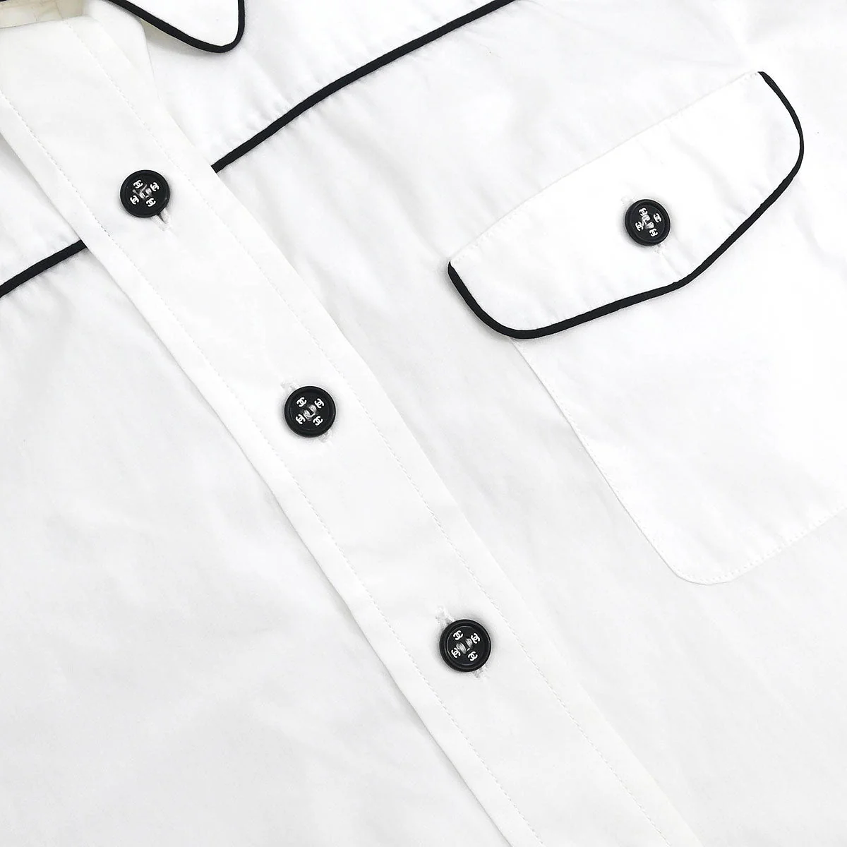 Chanel Shirt Blouse White #42 - Image 5