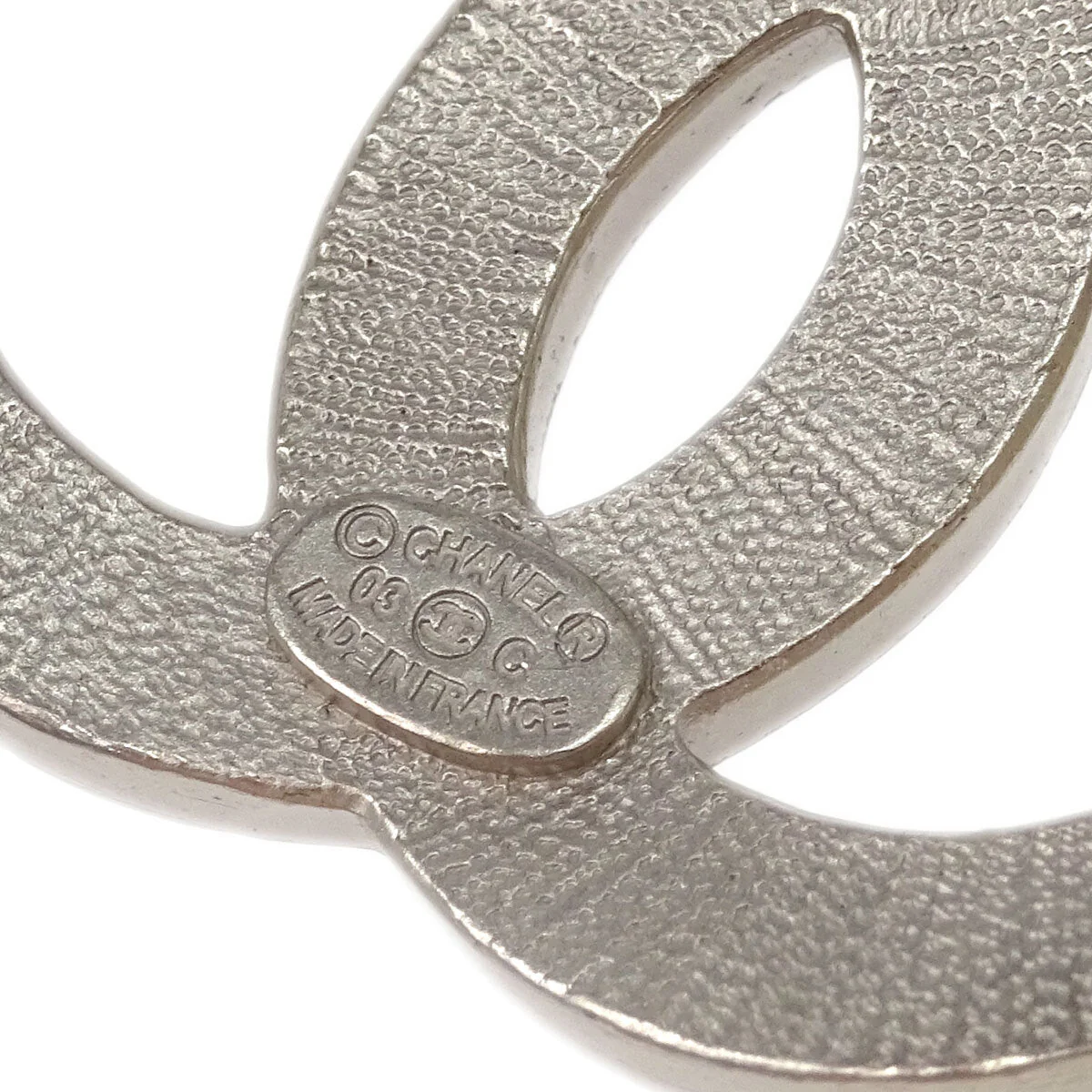Chanel Costume Pearl Chain Necklace Silver 03C - Image 2